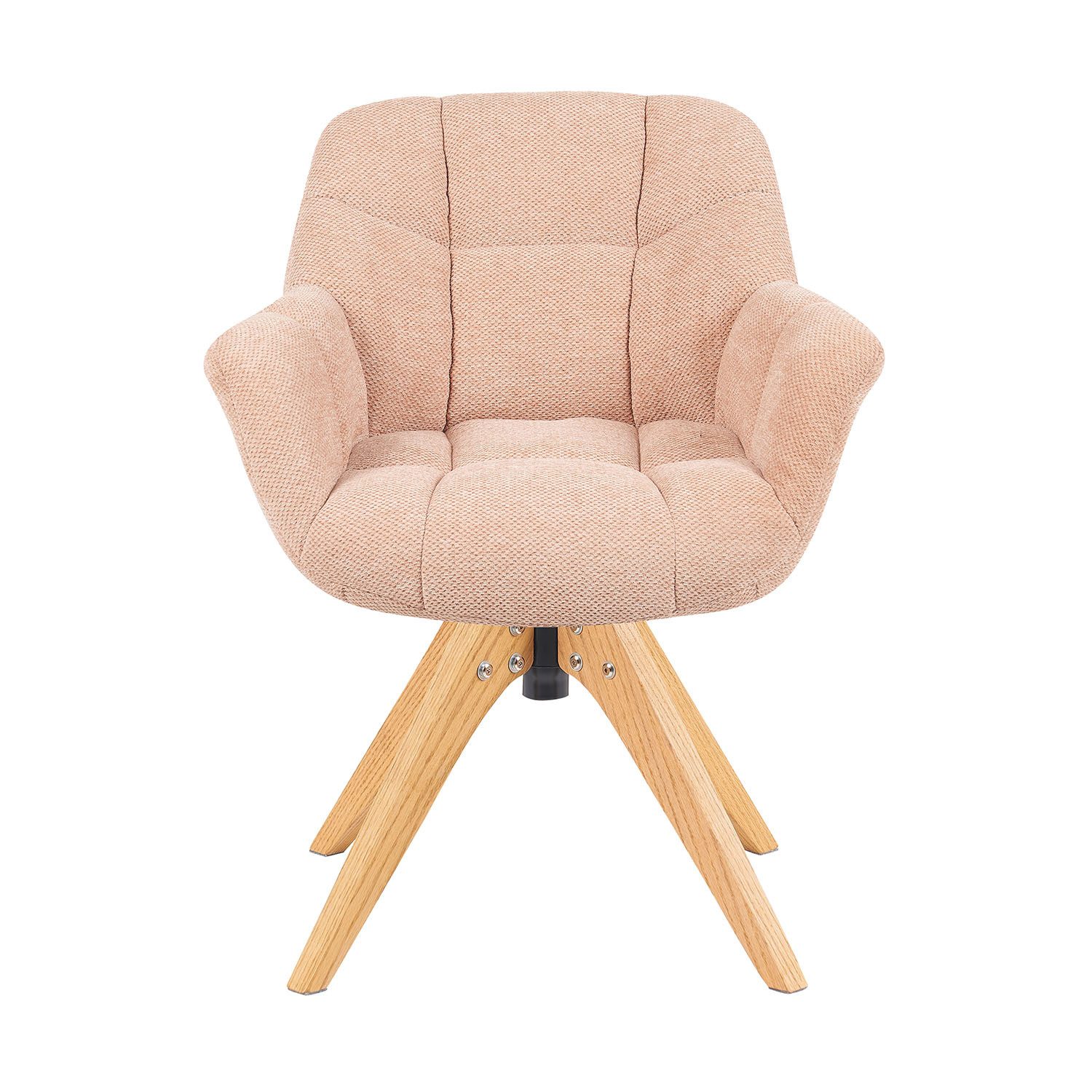 DUBI Möbel Polsterstuhl Mika-Nele 2er-Set, Eiche geölt, 360° drehbar im 2er günstig online kaufen