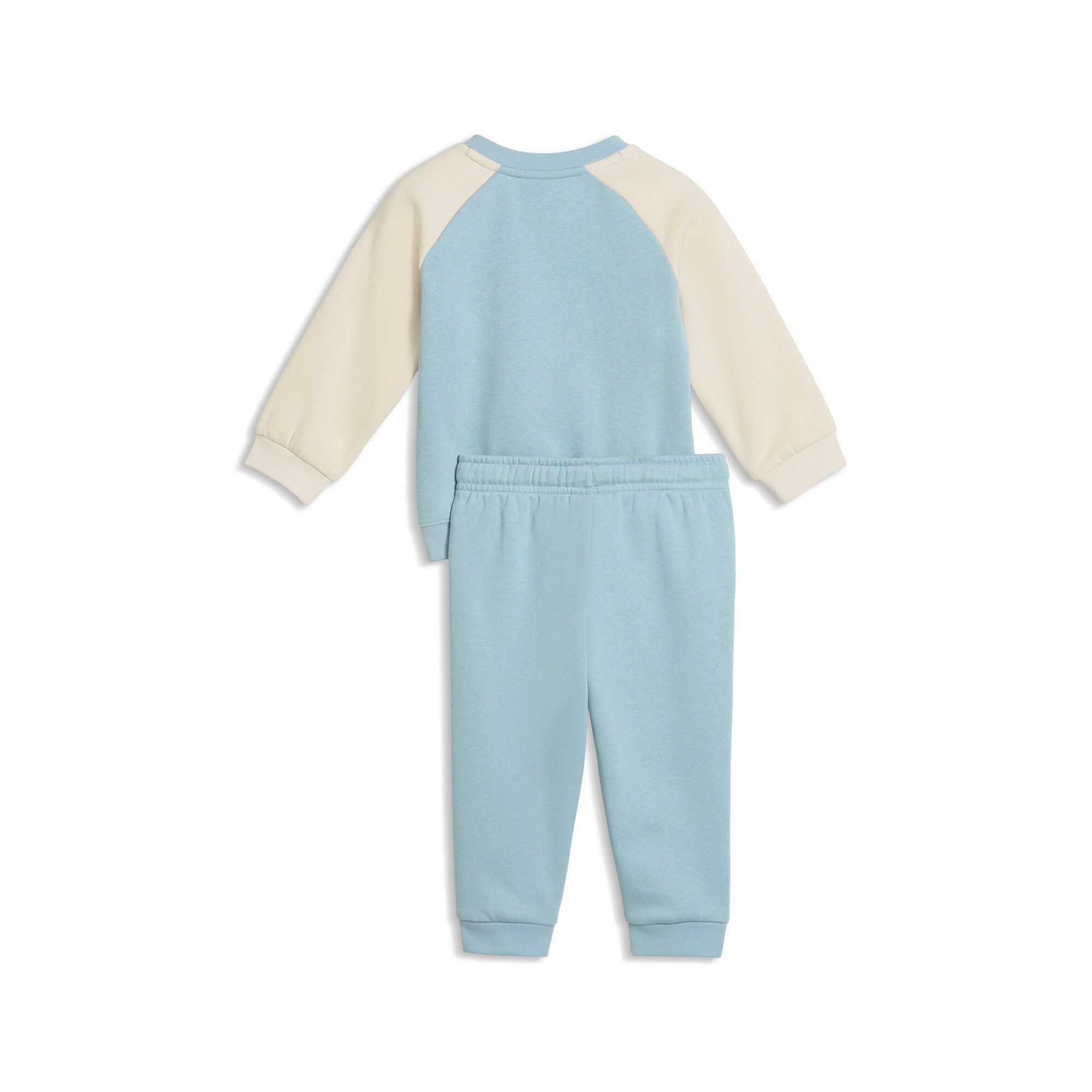 PUMA Trainingsanzug MINICATS ESS RAGLAN CREW SET FL INF (2-tlg), 2-teilig, mit Rundhalsausschnitt, mit innenliegendem Kordelzug