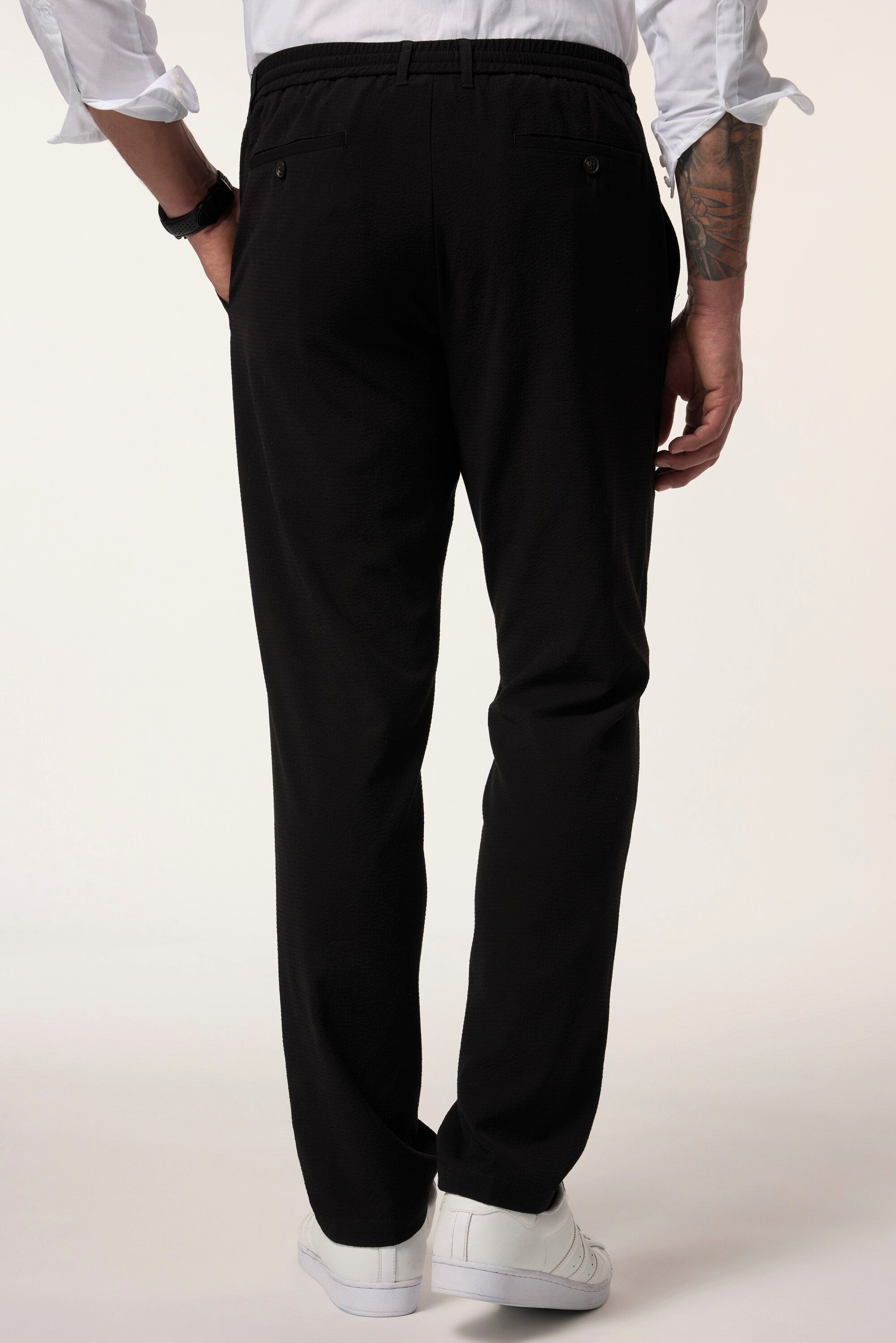 JP1880 5-Pocket-Jeans Seersucker-Hose FLEXNAMIC® Business