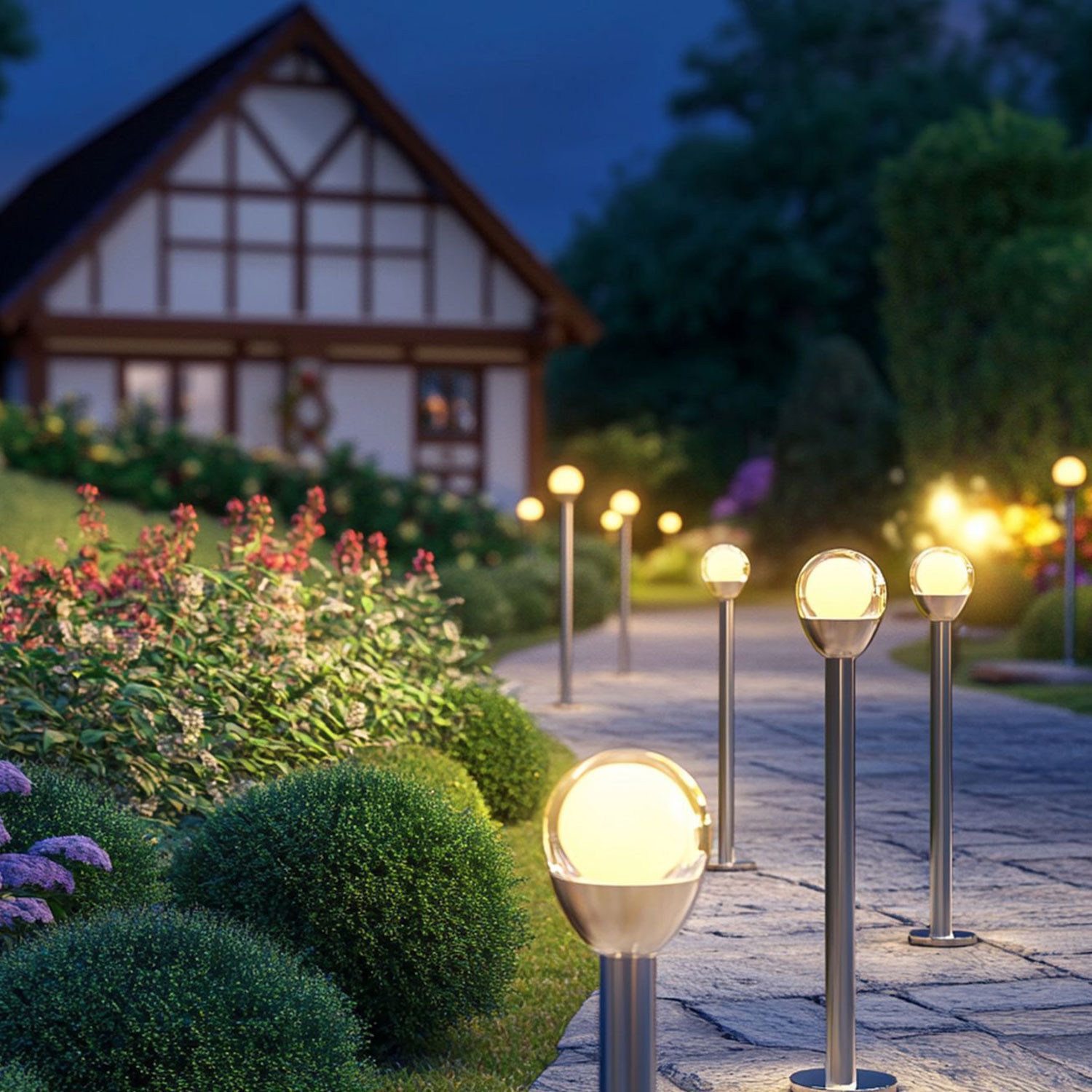 Fachhandel Plus LED Solarleuchte Kristallglas Crackle-Glas günstig online kaufen
