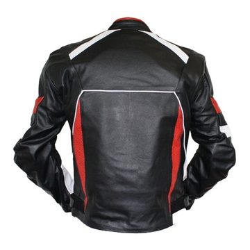 German Wear Motorradkombi GW408K-2tlg 2-teiler Motorradkombi Biker lederkombi Schwarz/Rot