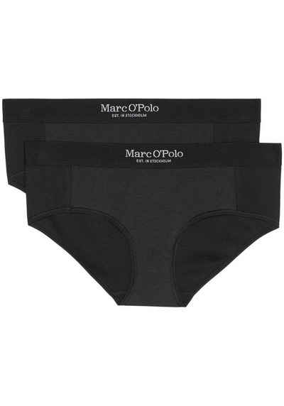 Marc O'Polo Panty (2er Pack) elastischer Bund mit kontrastfarbenem Logo