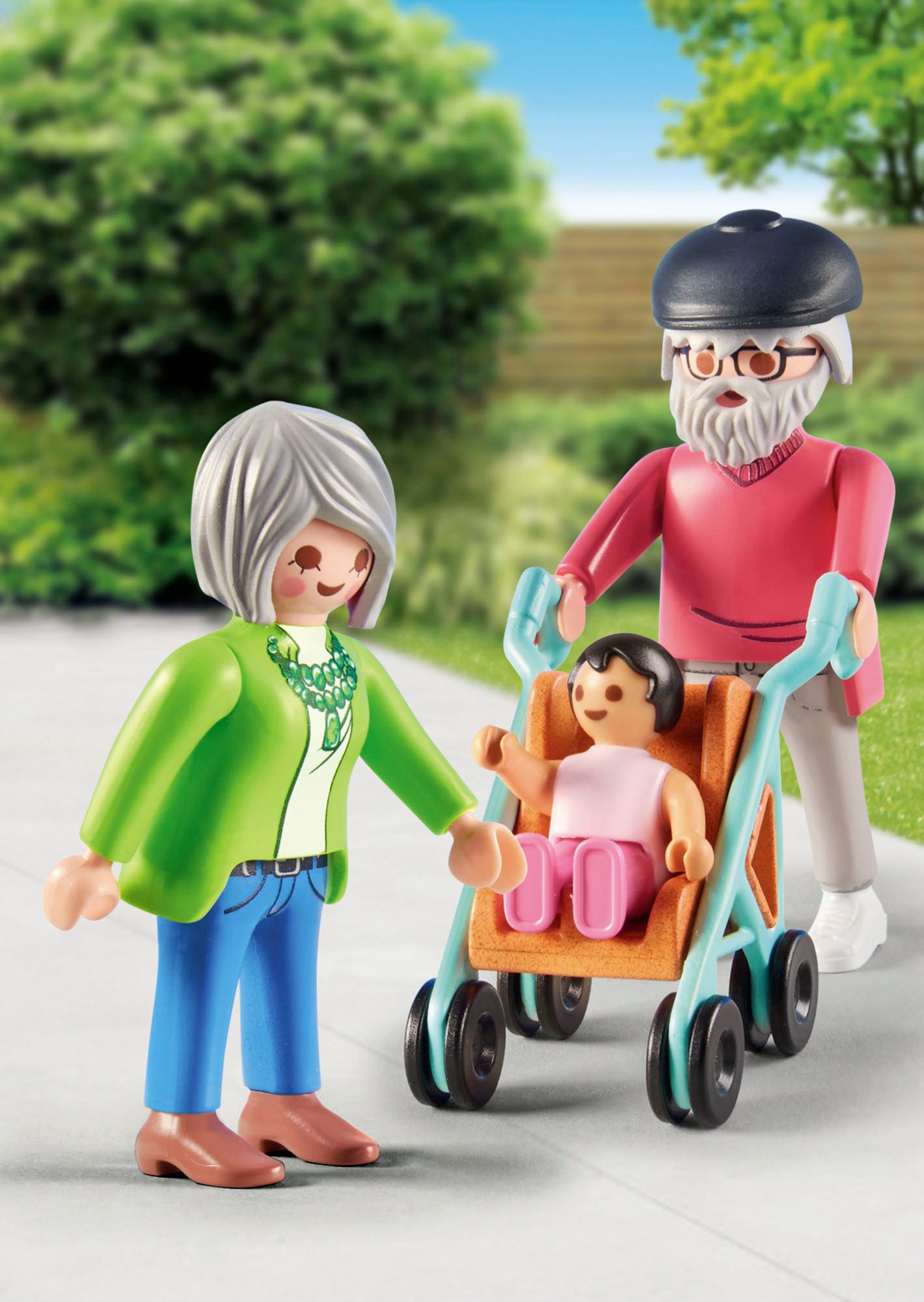 Playmobil® Großeltern mit Baby (71613), myLife Konstruktions-Spielset, (11 St), Made in Europe