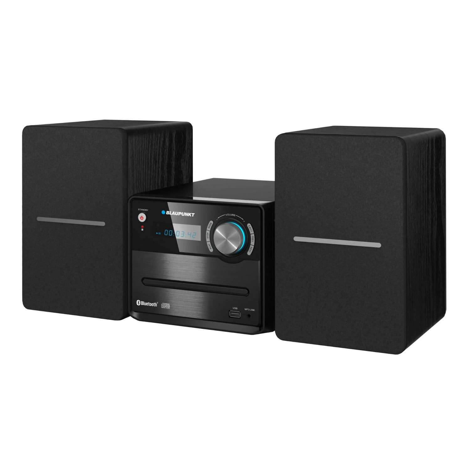 Blaupunkt MS13BT Bluetooth FM Radio USB AUX CD Stereoanlage (10 W, integrierte CD-Player mit MP3-Wiedergabe)