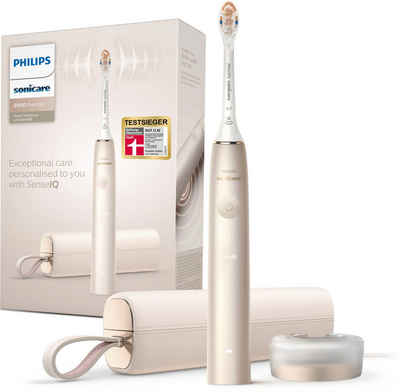 Philips Sonicare Elektrische Zahnbürste HX9992, Aufsteckbürsten: 1 St., mit Schalltechnologie, SenseIQ-Technologie, All-in-One-Bürstenkopf, KI gesteuerte Sonicare App