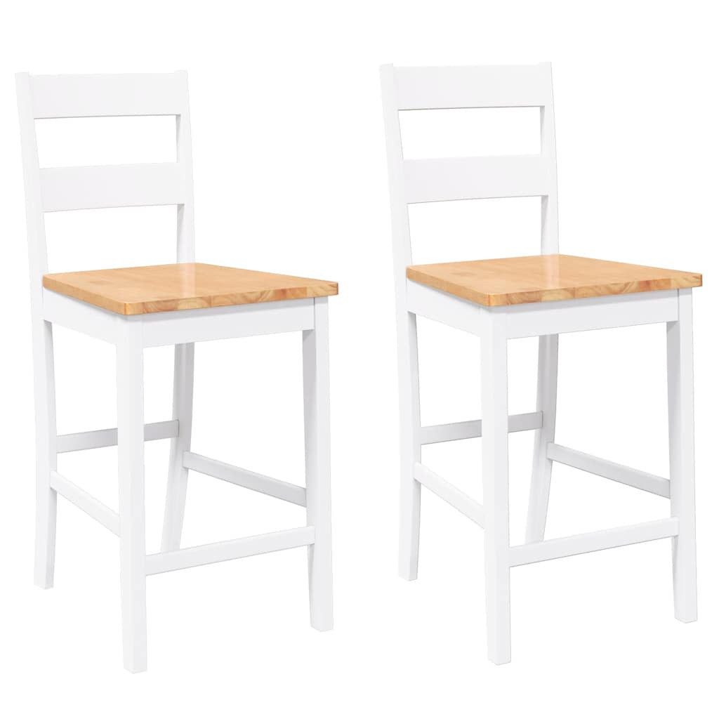 vidaXL Barhocker Barhocker 2 Stk. Weiß günstig online kaufen