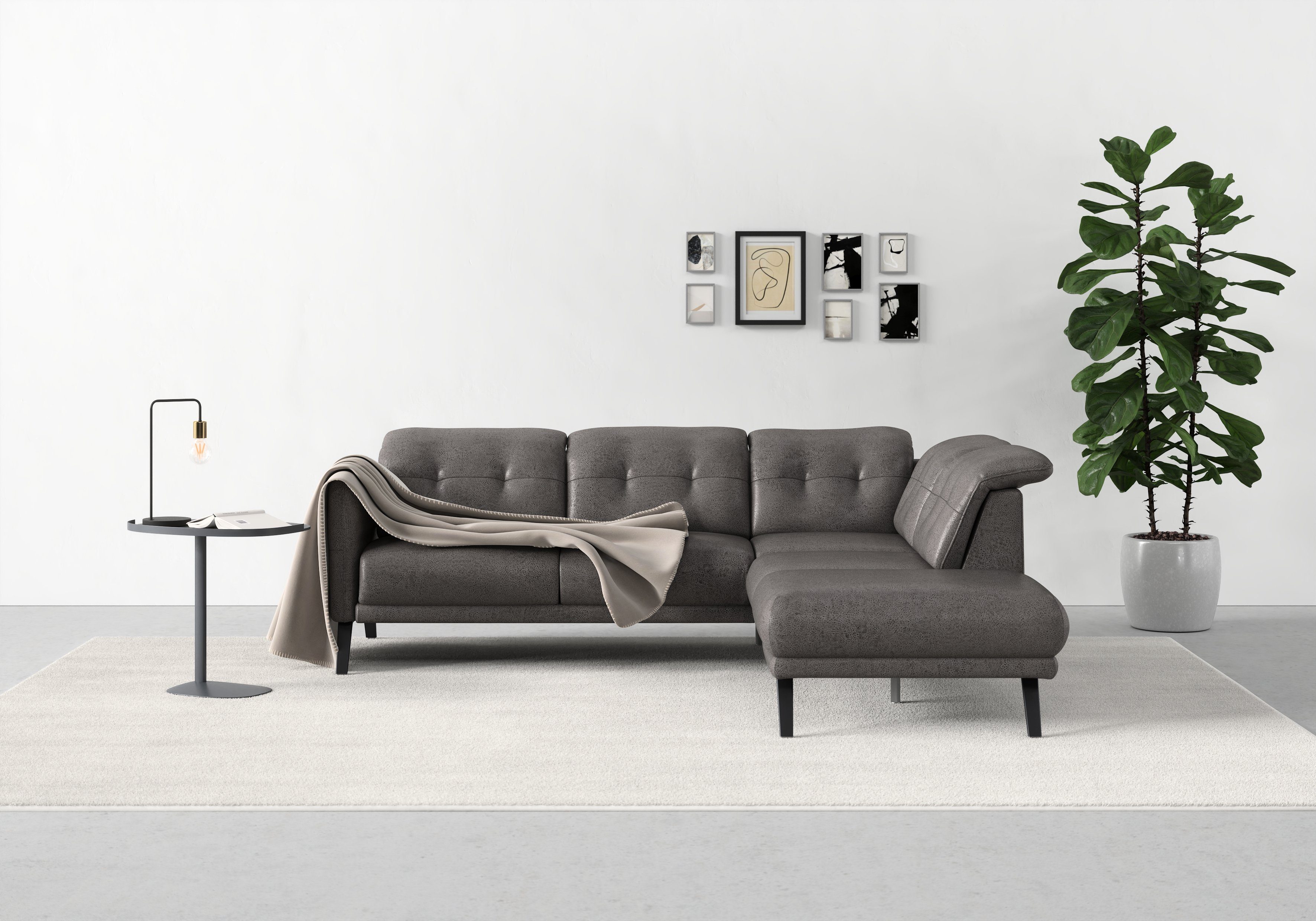 Scandia, sit&more Armteilfunktion Ecksofa Wahlweise mit und Kopfteilverstellung