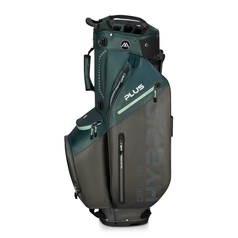BIG MAX Cartbag Big Max Standbag Dri Lite Hybrid Plus Forest Green-Charcoal