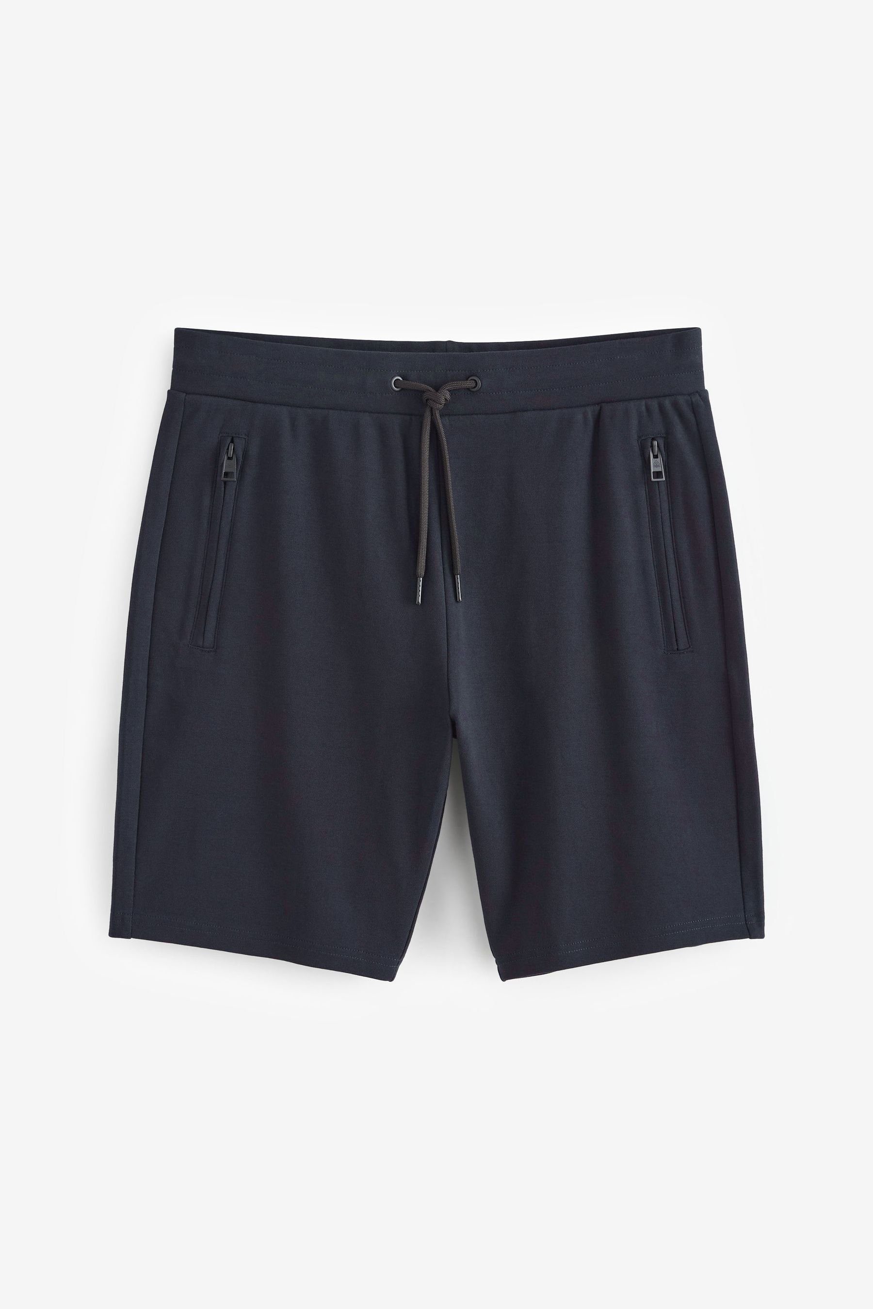 Next Sweatshorts Jersey-Shorts (1-tlg) mit Reißverschlusstaschen-Slim Navy Fit Blue