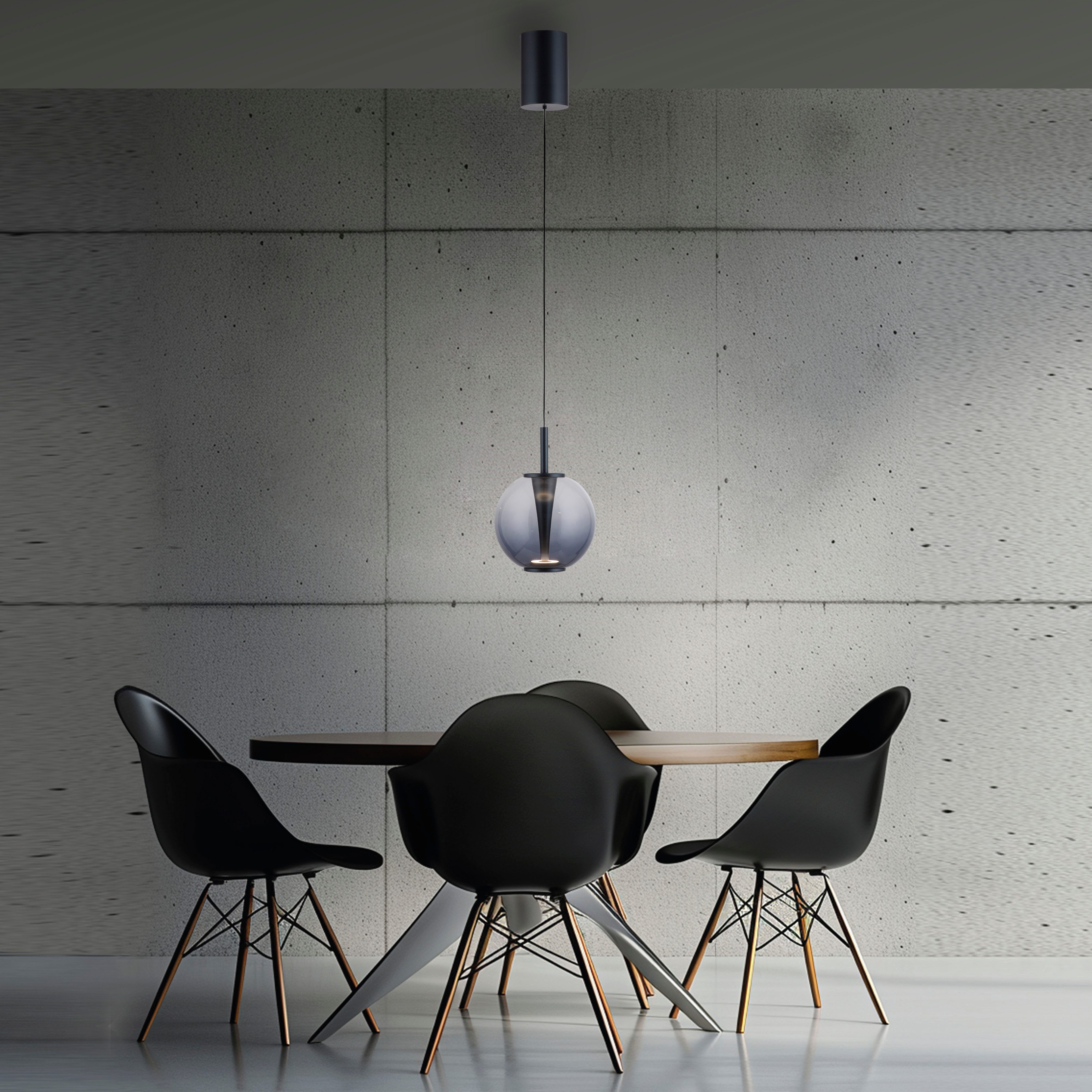Neuhaus PURE LED Pendelleuchte PURE Infinity, CCT - über Fernbedienung, LED fest integriert, warmweiß - kaltweiß, Comfort Lift, CCT, dimmbar über Fernbedienung