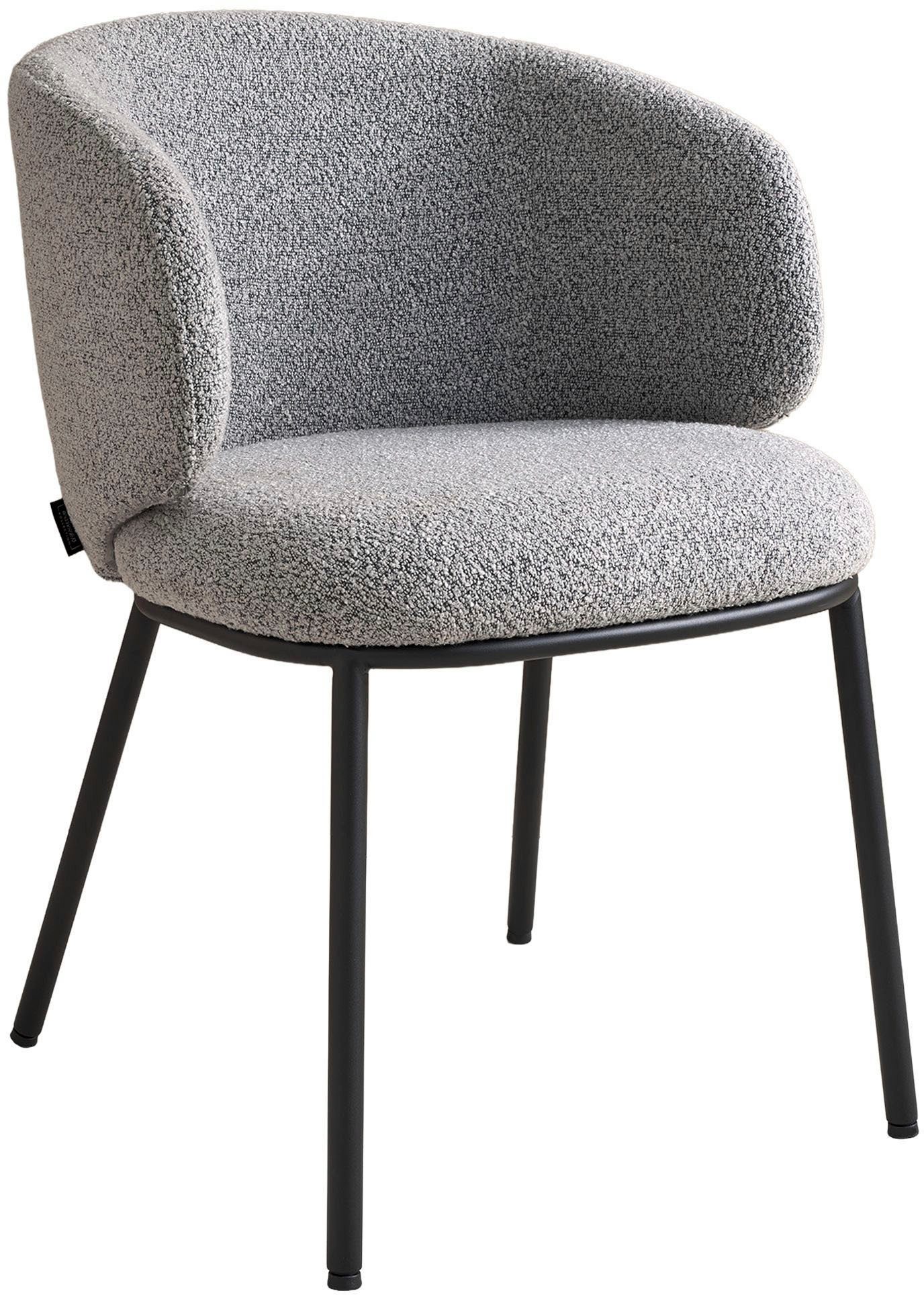 SCHÖNER WOHNEN-Kollektion Esszimmerstuhl SUNJA (1 St), Bezug Bouclé, Unterg günstig online kaufen