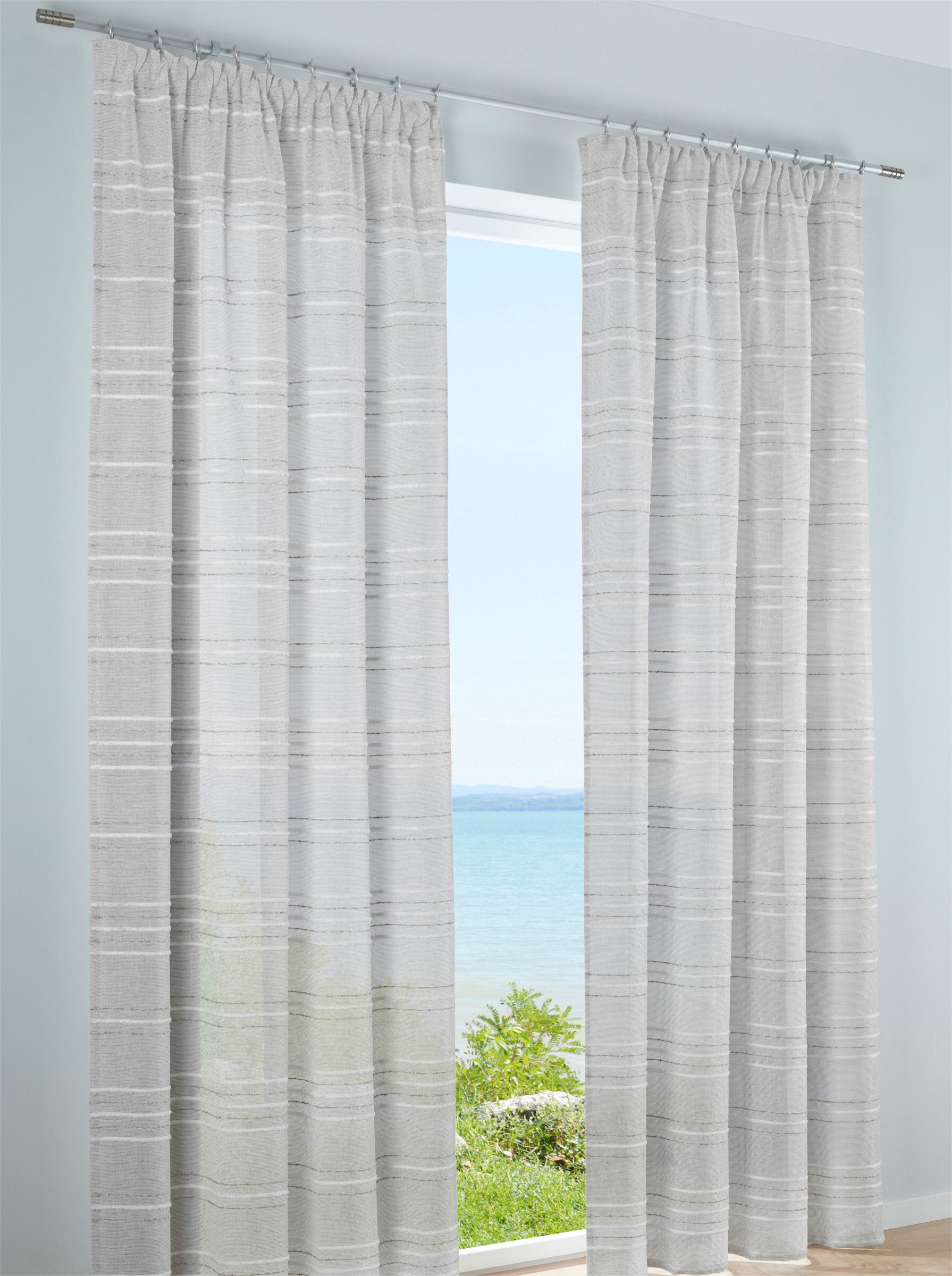 heine Gardine Dekostore . (1 St), Multifunktionsband, halbtransparent, Fert günstig online kaufen