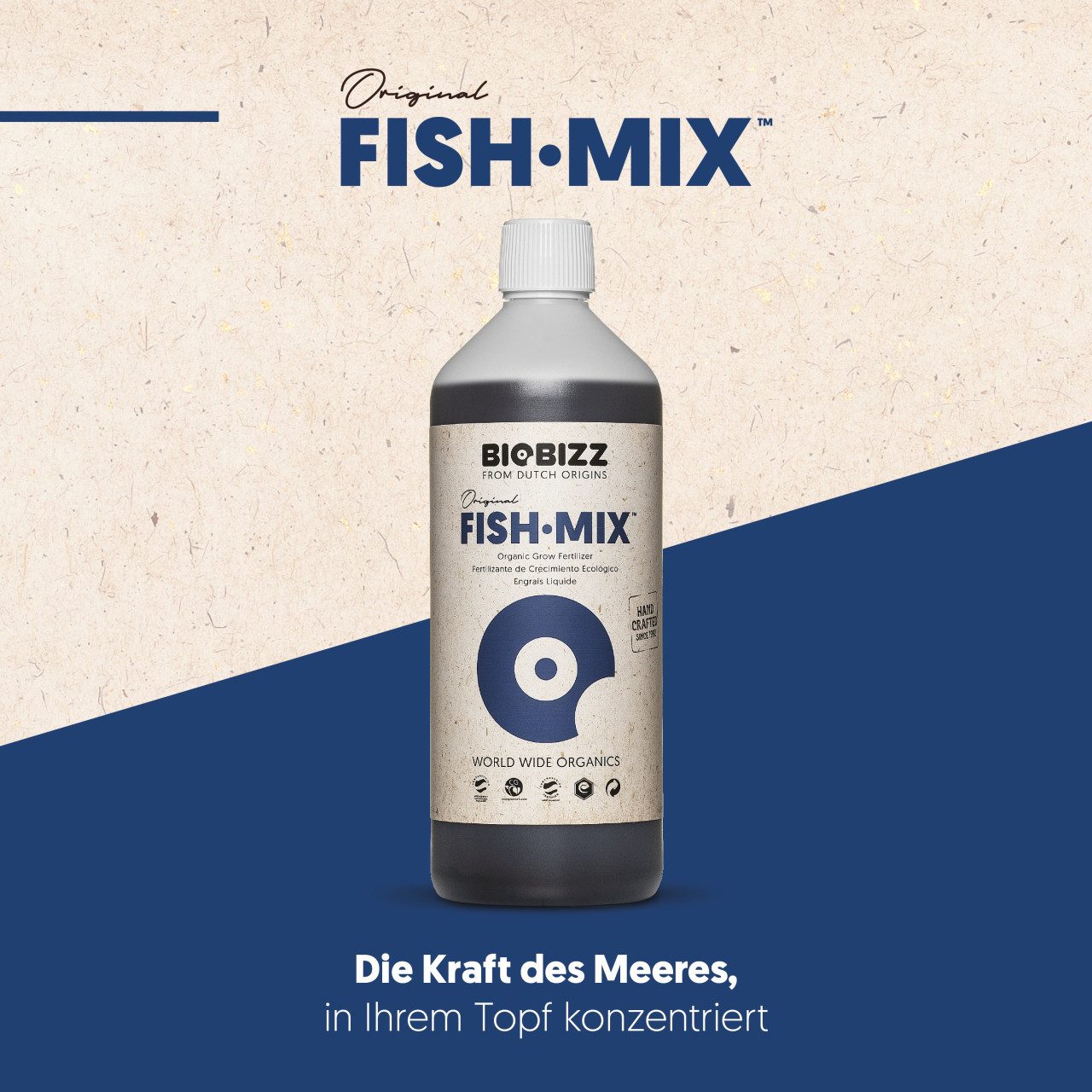 Biobizz Pflanzendünger BioBizz Grow Dünger Fish-Mix 250 ml, Bio