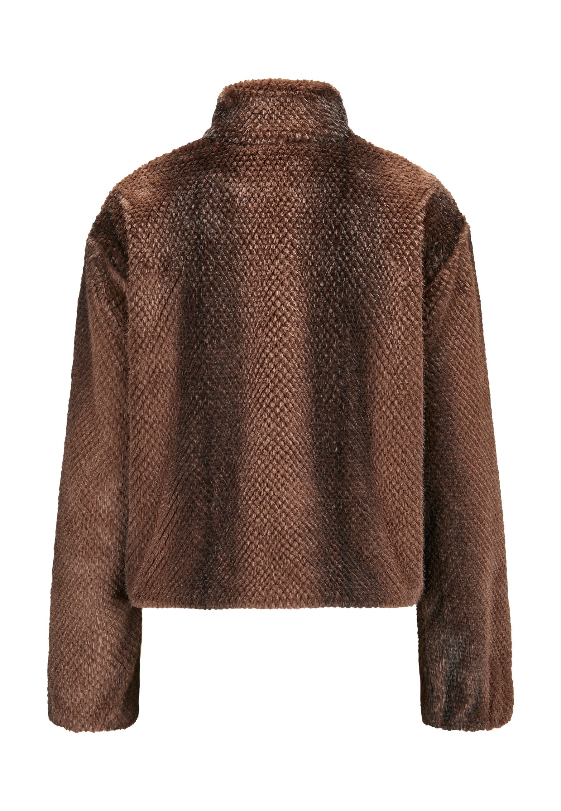 MILESTONE Fellimitatjacke MSAllegra Fedriger Kunstpelz mit Degradé-Farbverlauf & Satinfutter – Bild 3 von 5