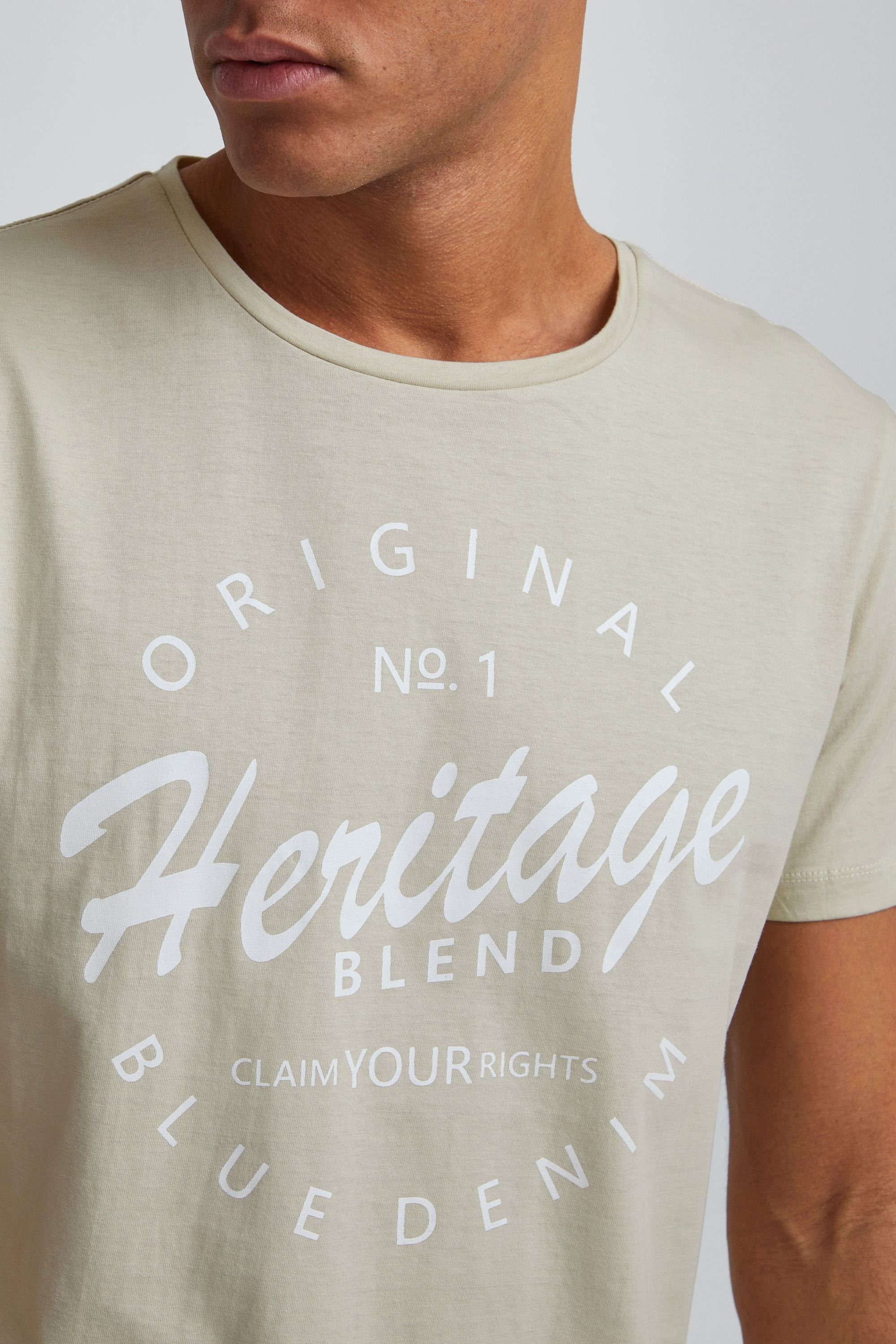Blend T-Shirt BHAbraham (1-tlg) Klassisches T-Shirt mit Rundhalsausschnitt