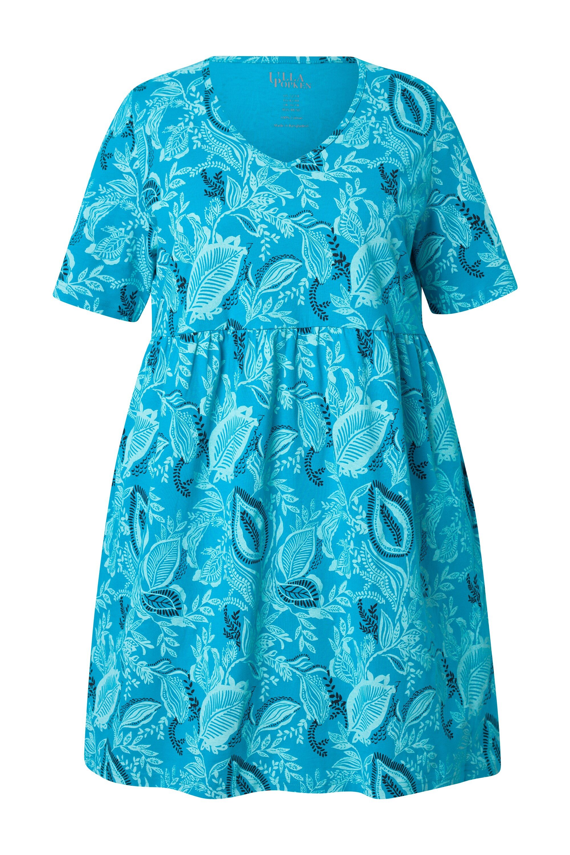 Ulla Popken Longshirt Longshirt A-Linie V-Ausschnitt günstig online kaufen