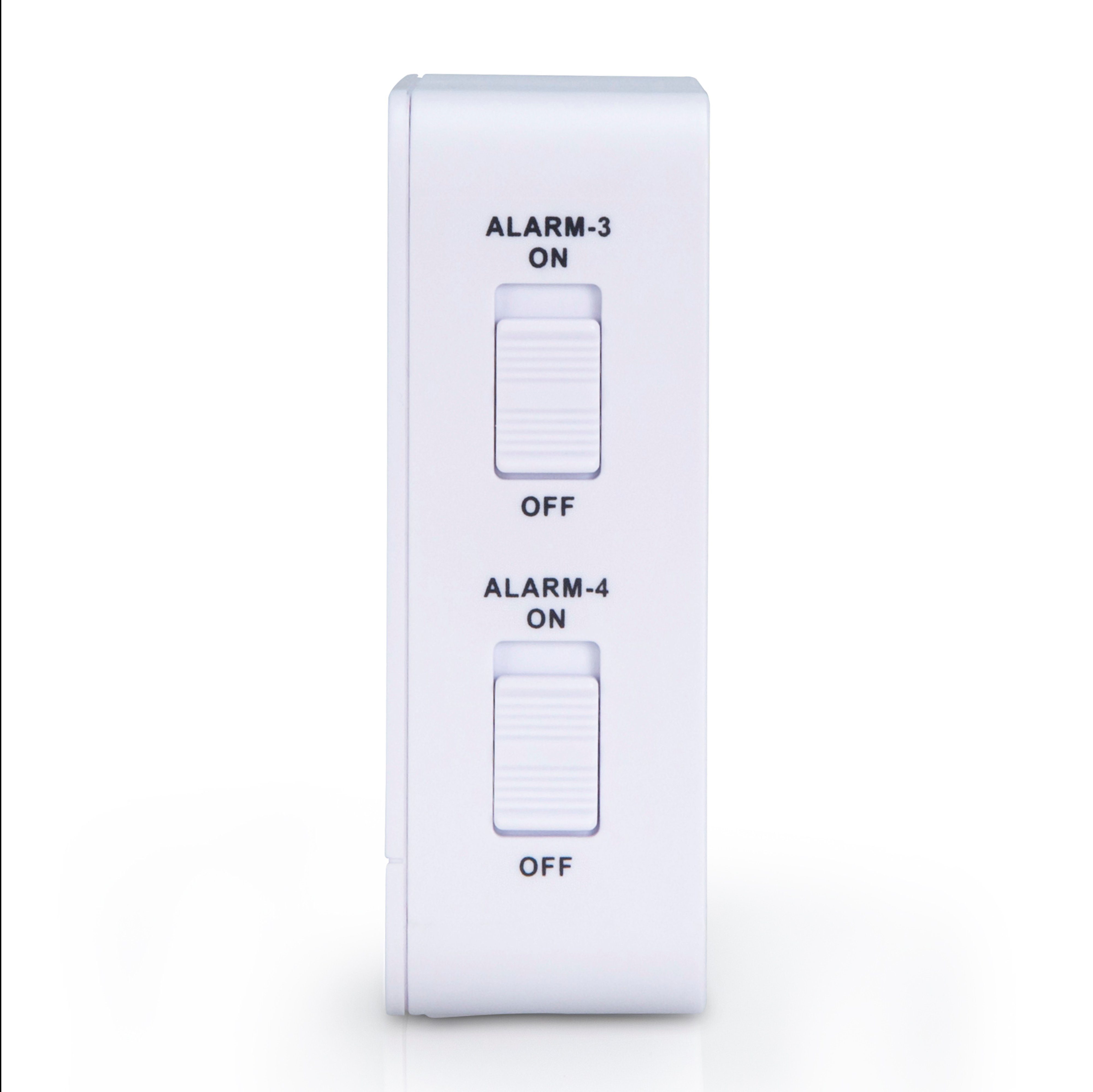Fysic Wecker FKW-8 DCF-Uhr mit präziser Zeitangabe im weißen Design, inkl. Thermometer