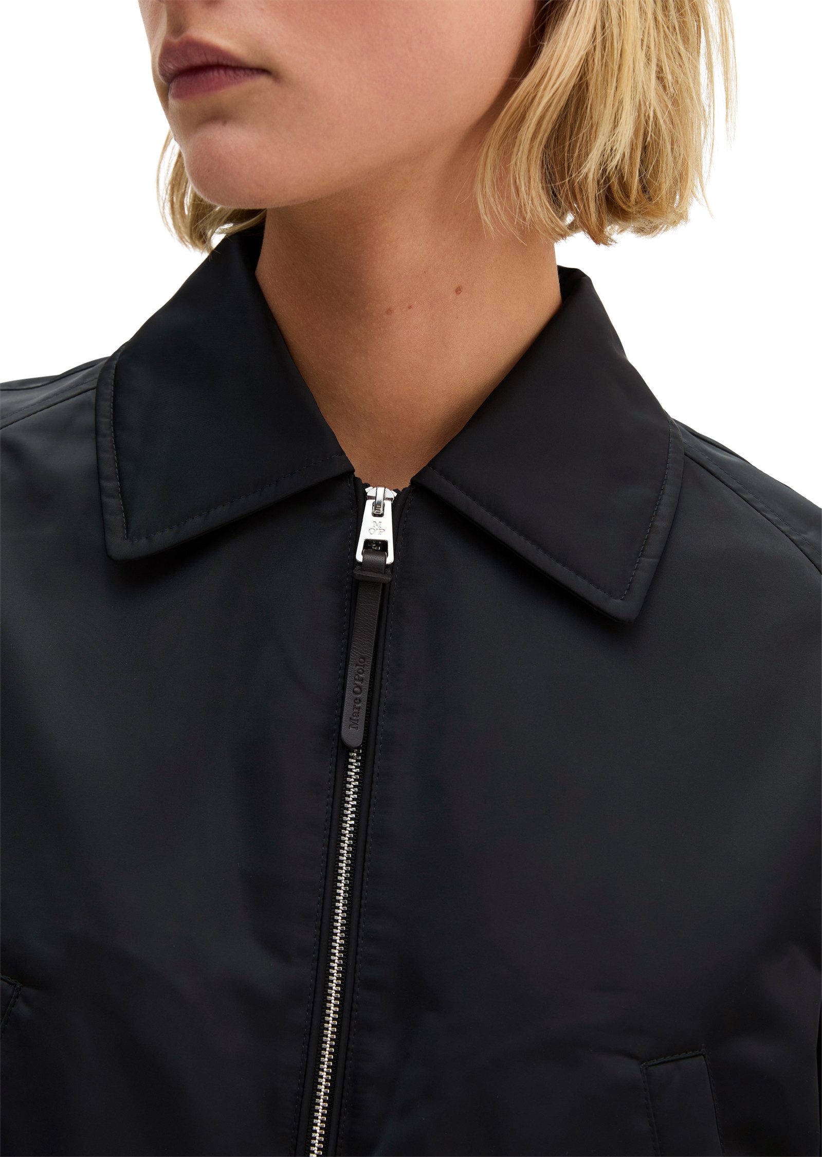 Marc O'Polo Blouson im Aviator-Stil regular aus recyceltem Shiny-Polyester-Twill – Bild 3 von 5