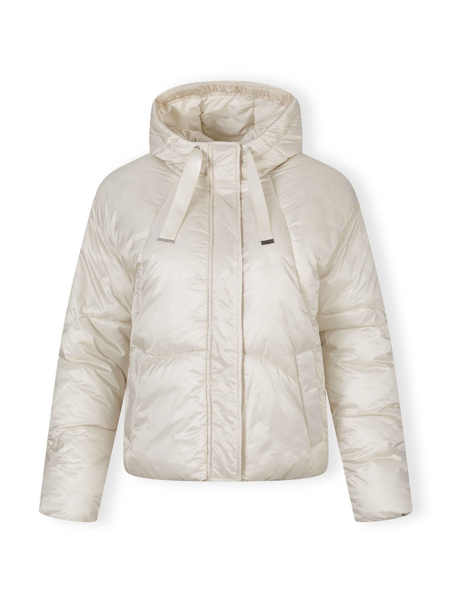 Respect Winterjacke Kurze Steppjacke mit Kapuze und Doppelverschluss (XS-XXL)