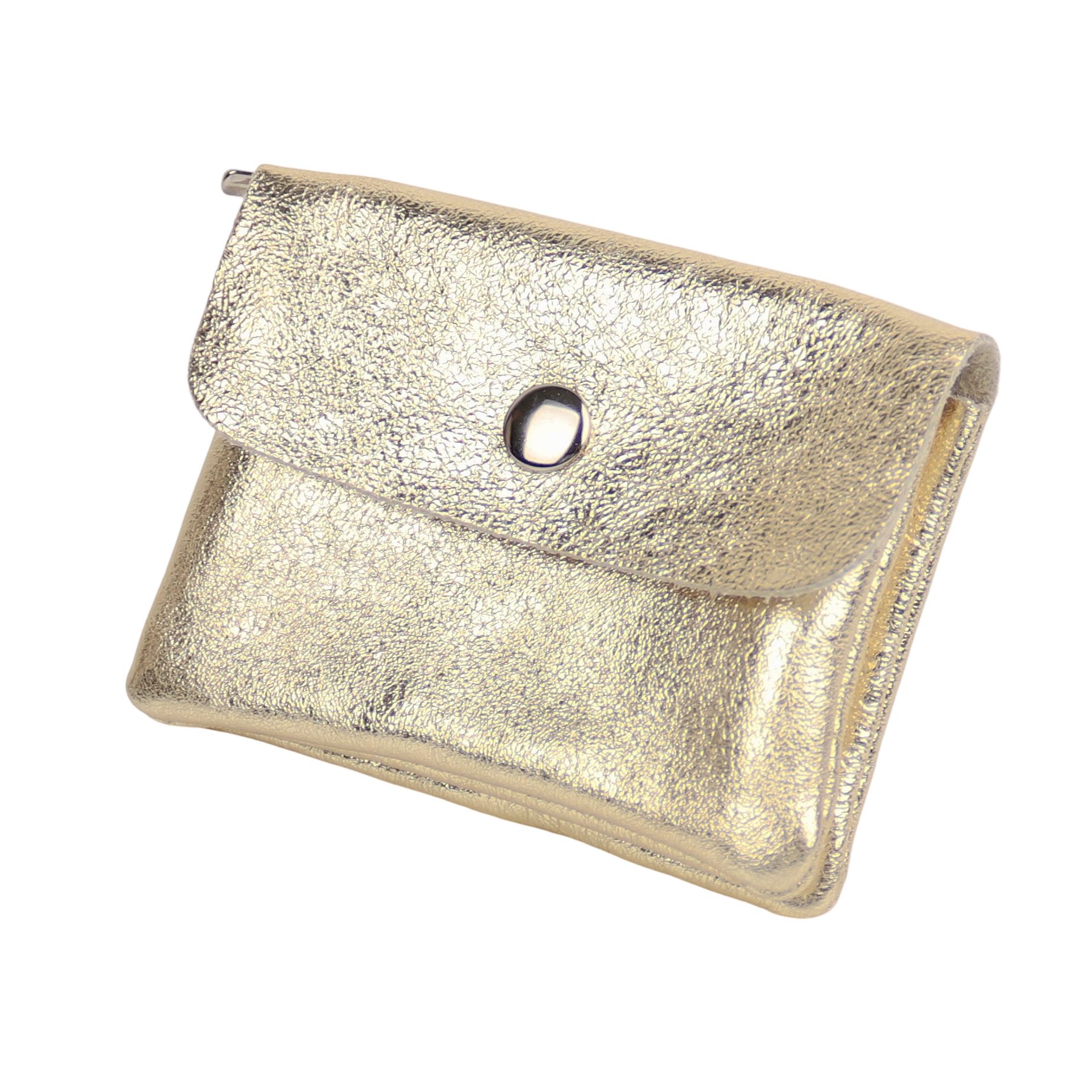 MIRROSI Mini Geldbörse Kleines Mittelgroßes Portemonnaie MADE IN ITALY Echtleder (11x8x2cm BxHxT), viele tolle Trendfarben zur Auswahl, leicht