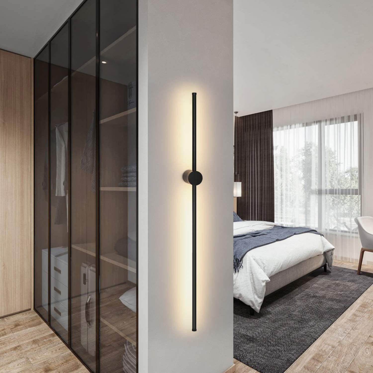 Nettlife LED Wandleuchte Schwarz innen 2ER günstig online kaufen