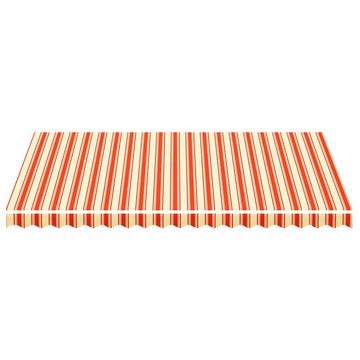 furnicato Markise Markisenbespannung Gelb und Orange 4,5x3 m