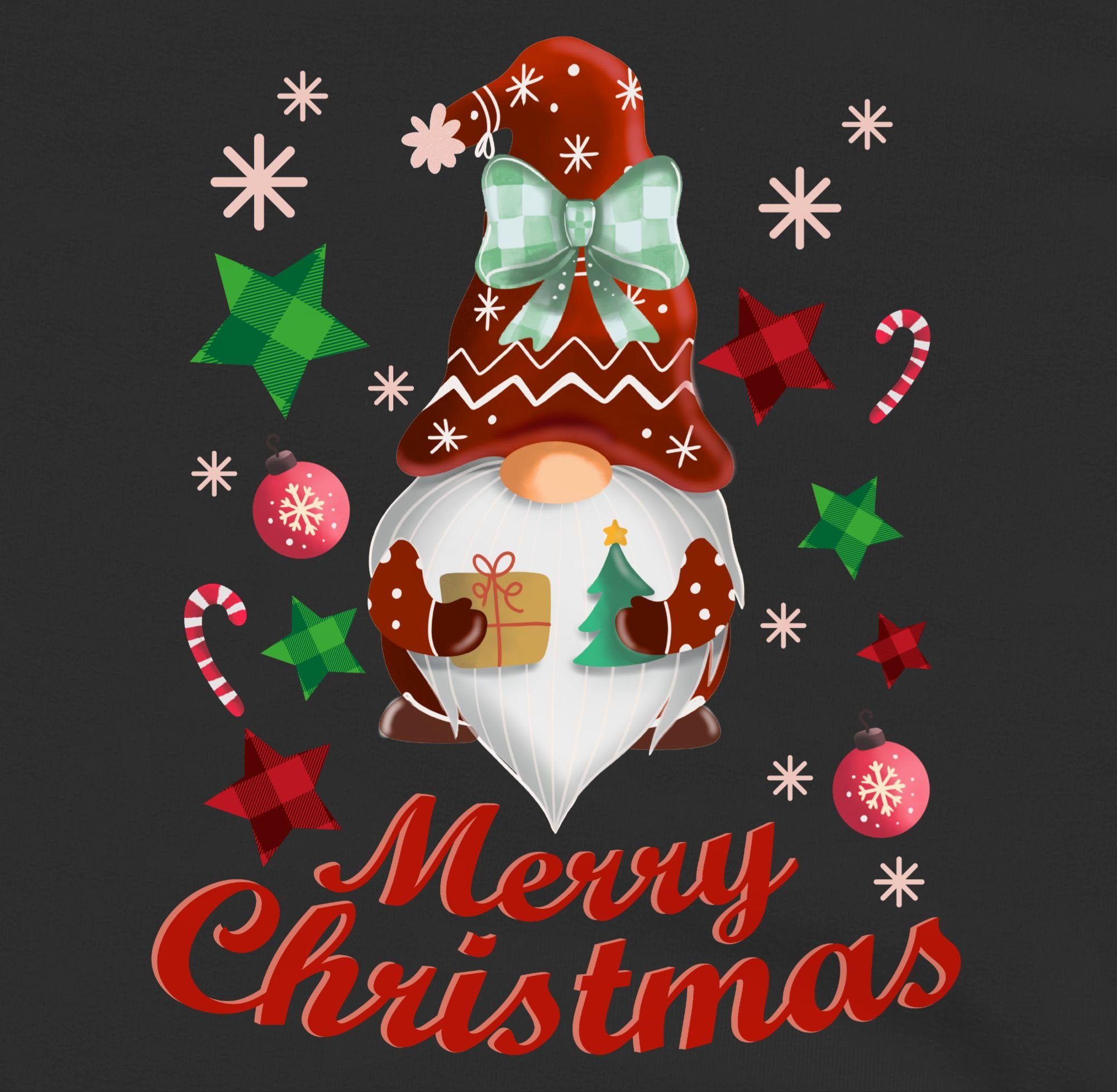 2 Wichtel Weihnachten Hoodie Kleidung Weihnachtlicher Shirtracer Kinder Schwarz