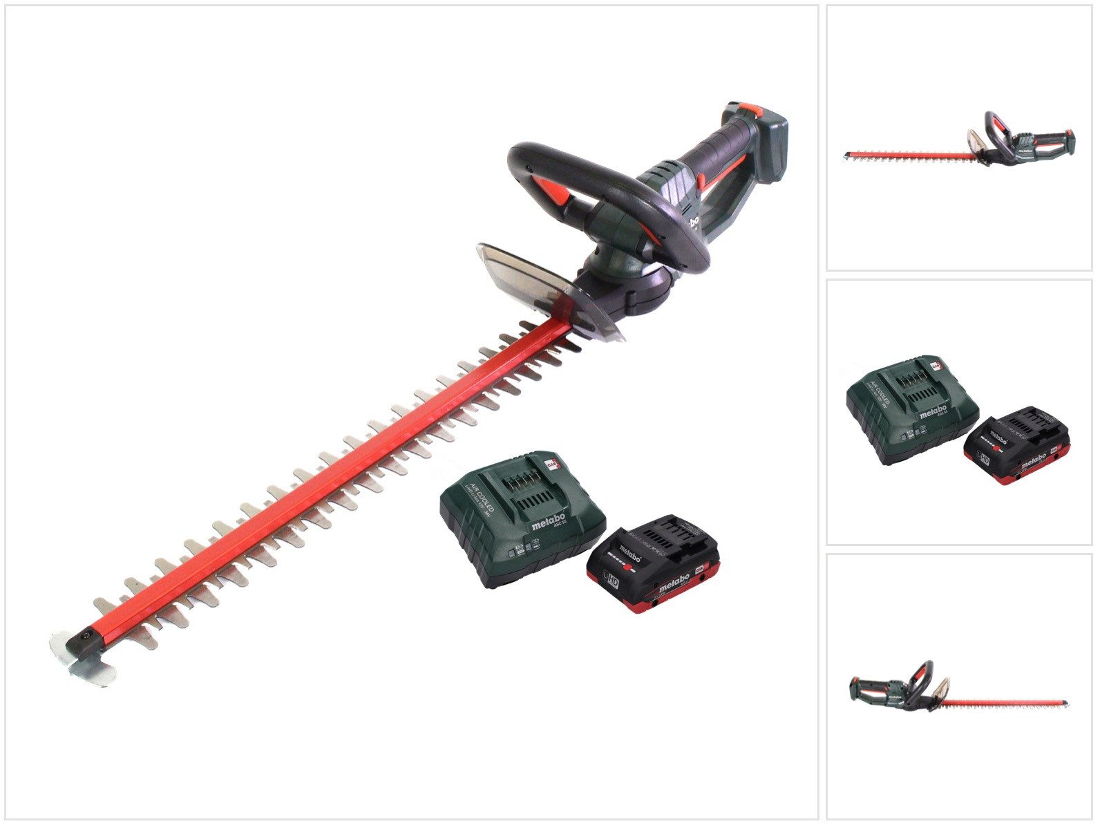 metabo Akku-Heckenschere HS 18 LTX 45 Akku Heckenschere 18 V 43 cm + 1x Akku 4,0 Ah + Ladegerä