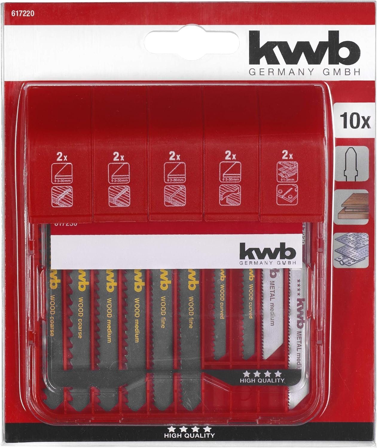 kwb Stichsägeblatt, JIGGER St-Sägebl Box 10-tlgS20 günstig online kaufen