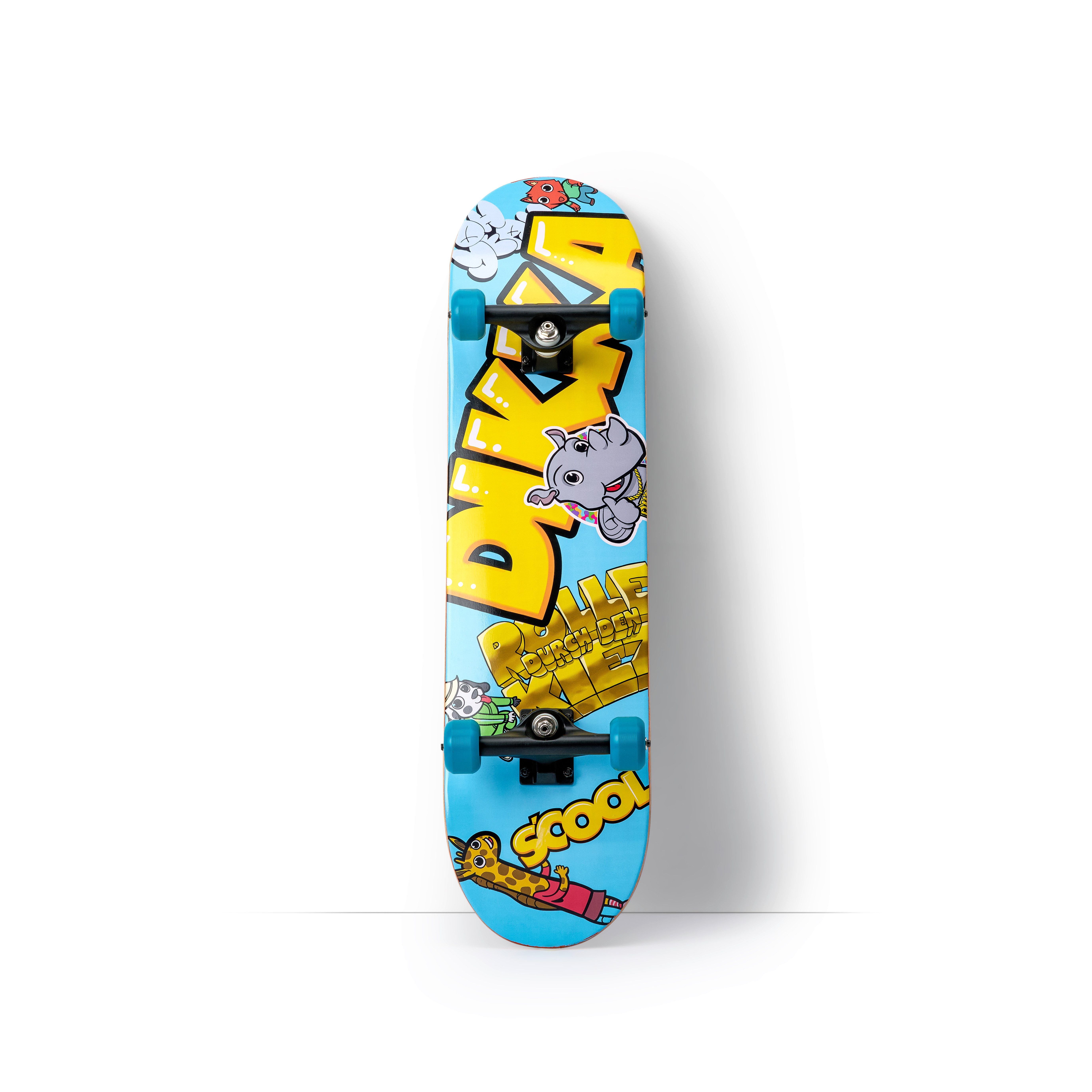 S’COOL Skateboard DIKKA, für Anfänger, für Kinder, Hochwertig, bis 100kg