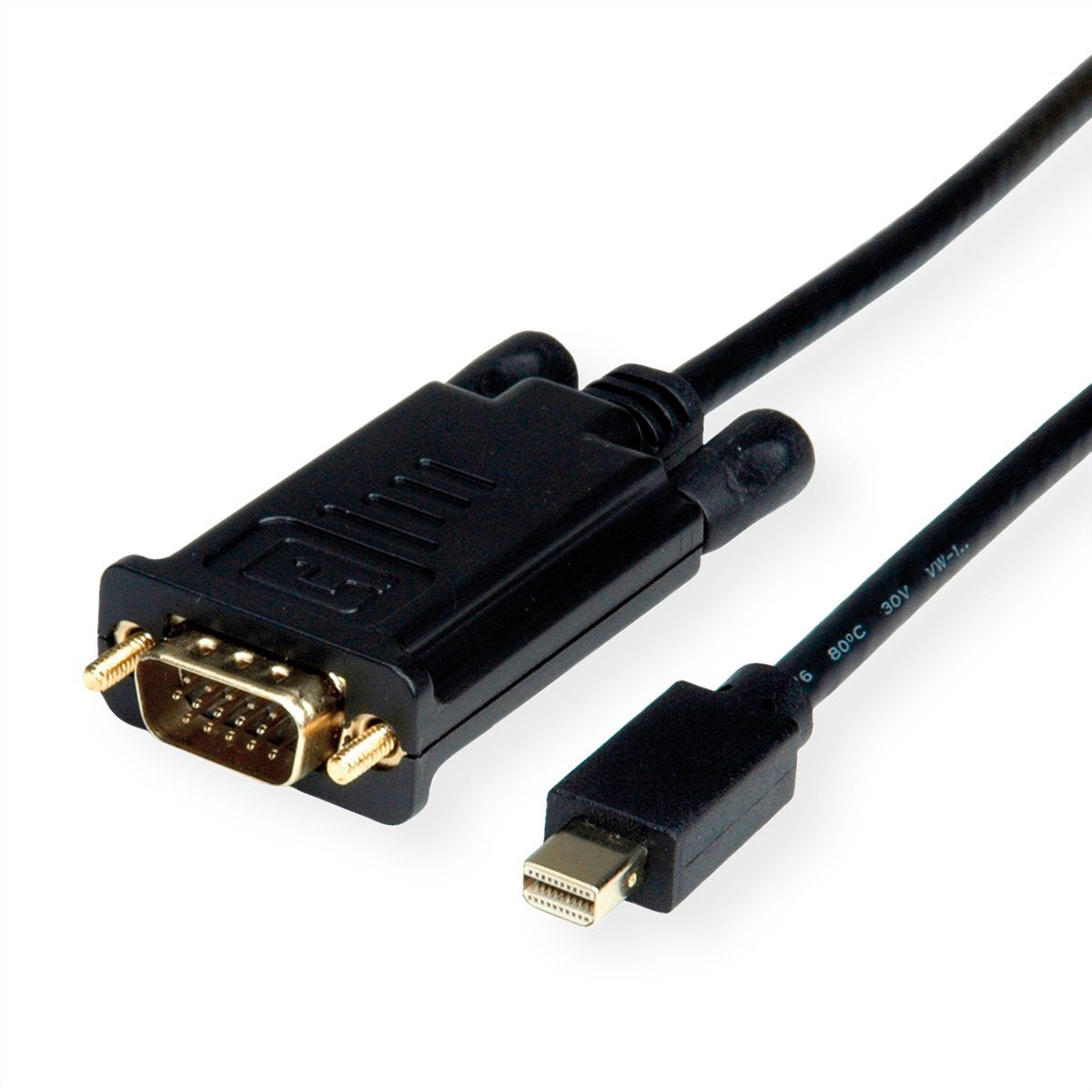 Kabel Mini DisplayPort-VGA, Mini DP ST - VGA ST Audio- & Video-Adapter