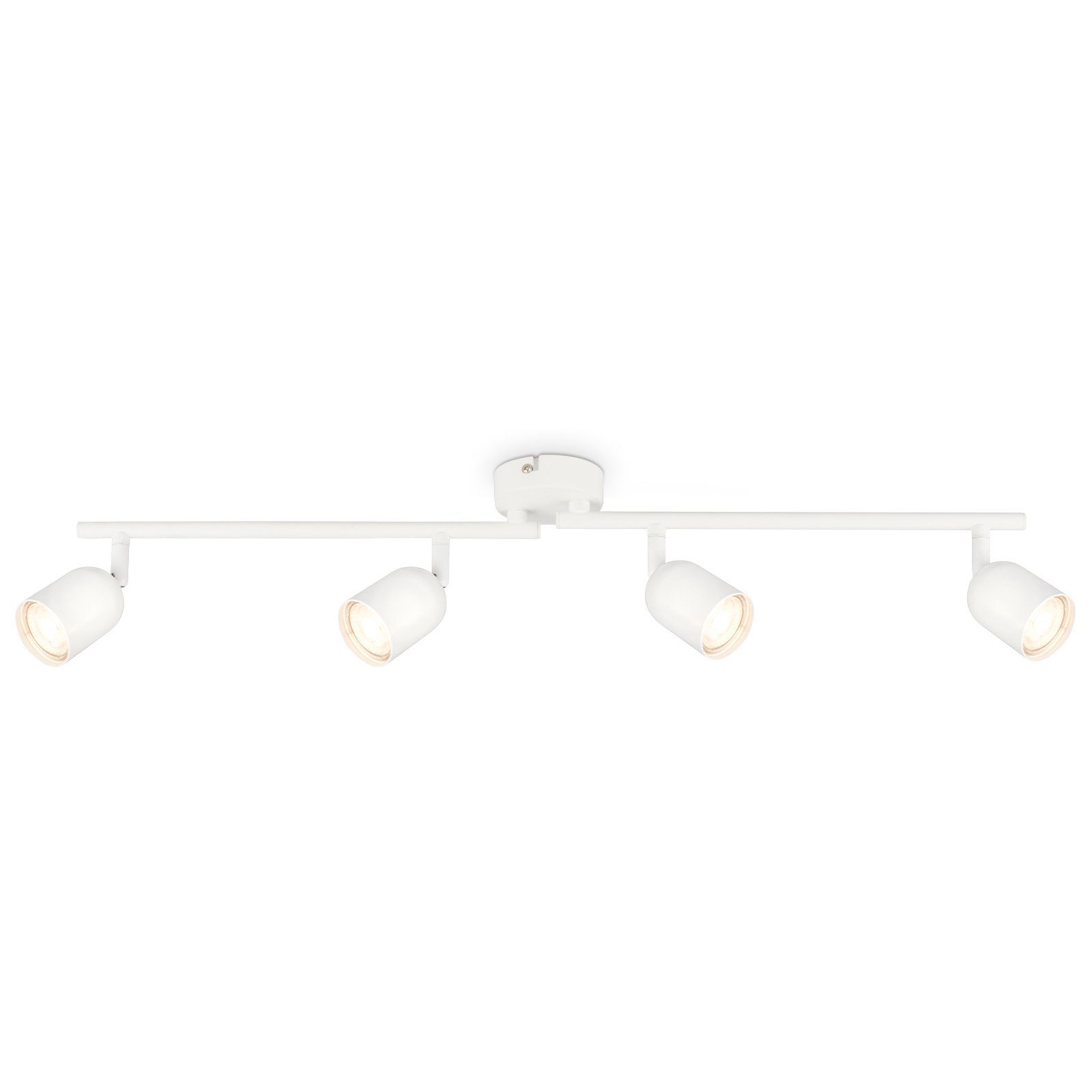 Briloner Leuchten Deckenspots 2145046, schwenkbar, ohne Leuchtmittel,  Deckenlampe, 70,5 x 8 x 11 cm, Weiß, max. 9W, GU10, Wohnzimmer, Flur