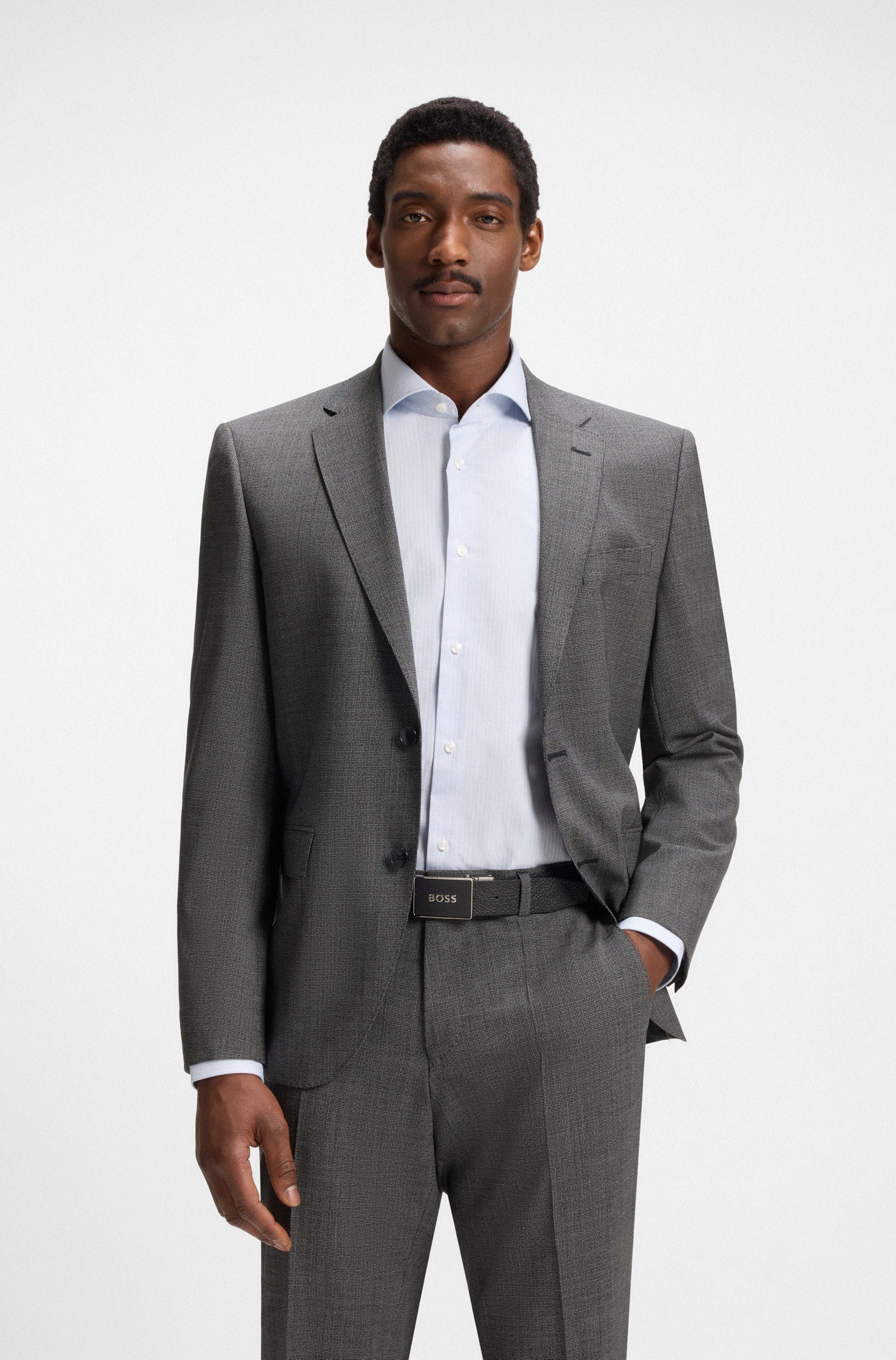 BOSS Ledergürtel BOSS_Icon-M_Sr35_grp mit Markenlabel günstig online kaufen