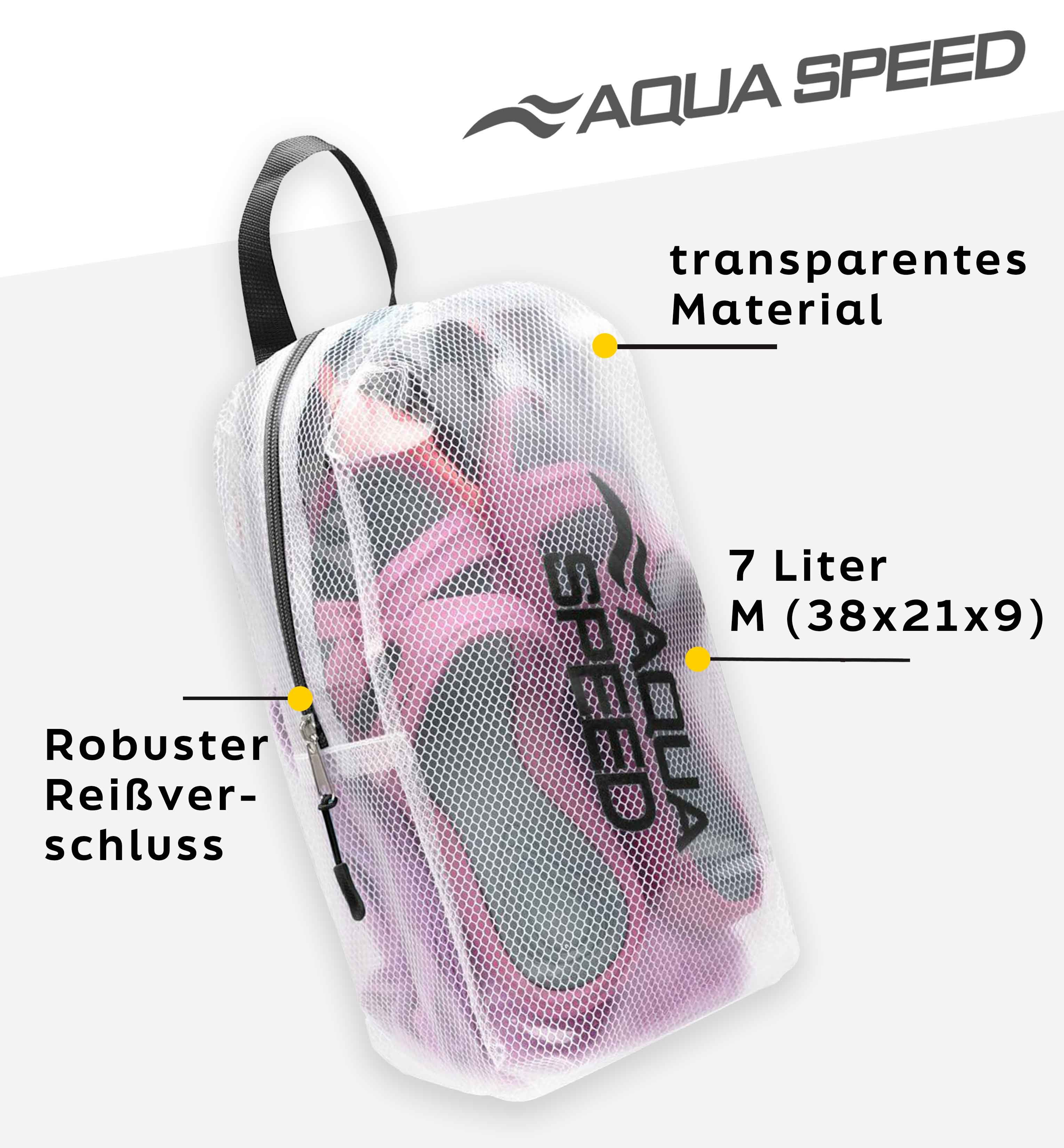 Aqua Speed Drybag Dry Pouch M / 7 Liter – Wasserdichte Tasche für Sport & Alltag (Schützt zuverlässig vor Feuchtigkeit, Gerüchen und Schmutz), Groß & wasserfest – Ideal für Handtücher & Schwimmschuhe Schwarz
