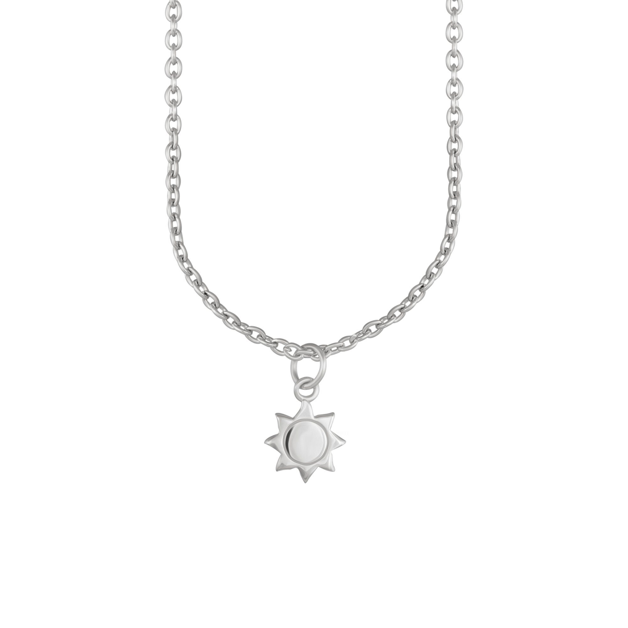 CAÏ Kette mit Anhänger 925 Sterling Silber rhodiniert Sonne