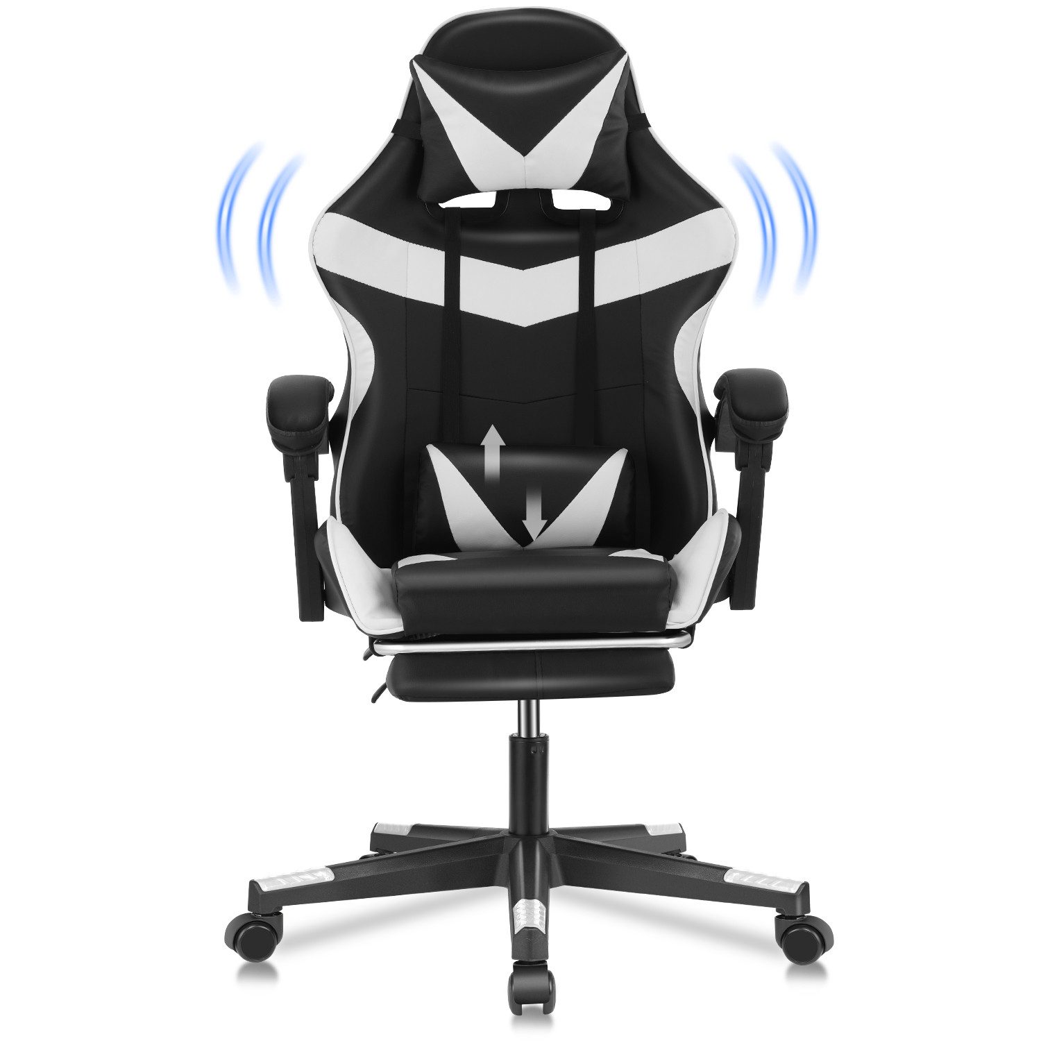 LOVONLIVE Gaming-Stuhl Bürostuhl Gaming-Stuhl mit Fußstütze günstig online kaufen