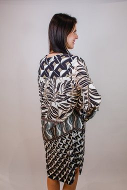 CATNOIR Blusenkleid Kleid Catnoir palm geo mix