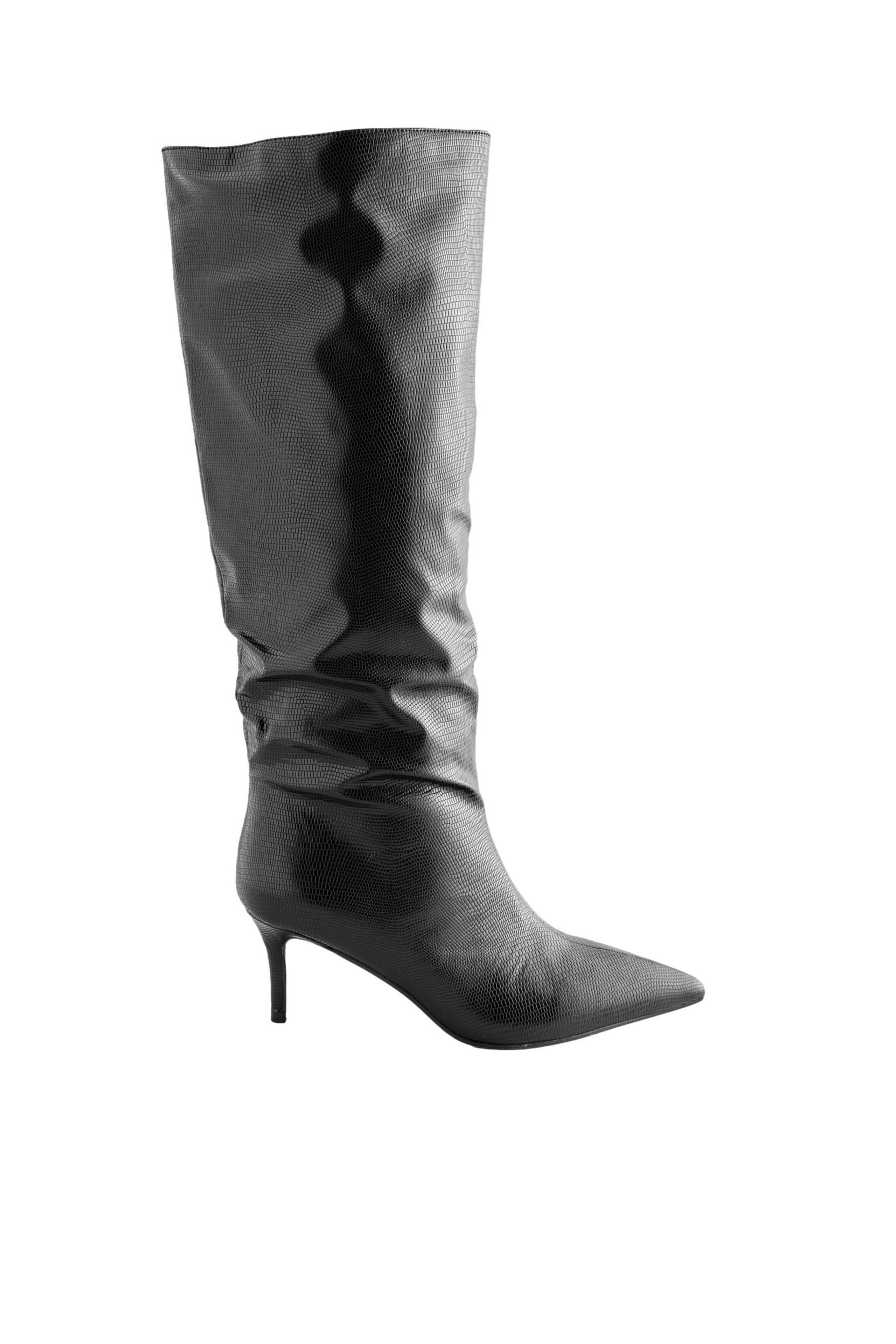 Next Forever Comfort® Kniehohe spitze Knautschstiefel Stiefel (1-tlg) günstig online kaufen