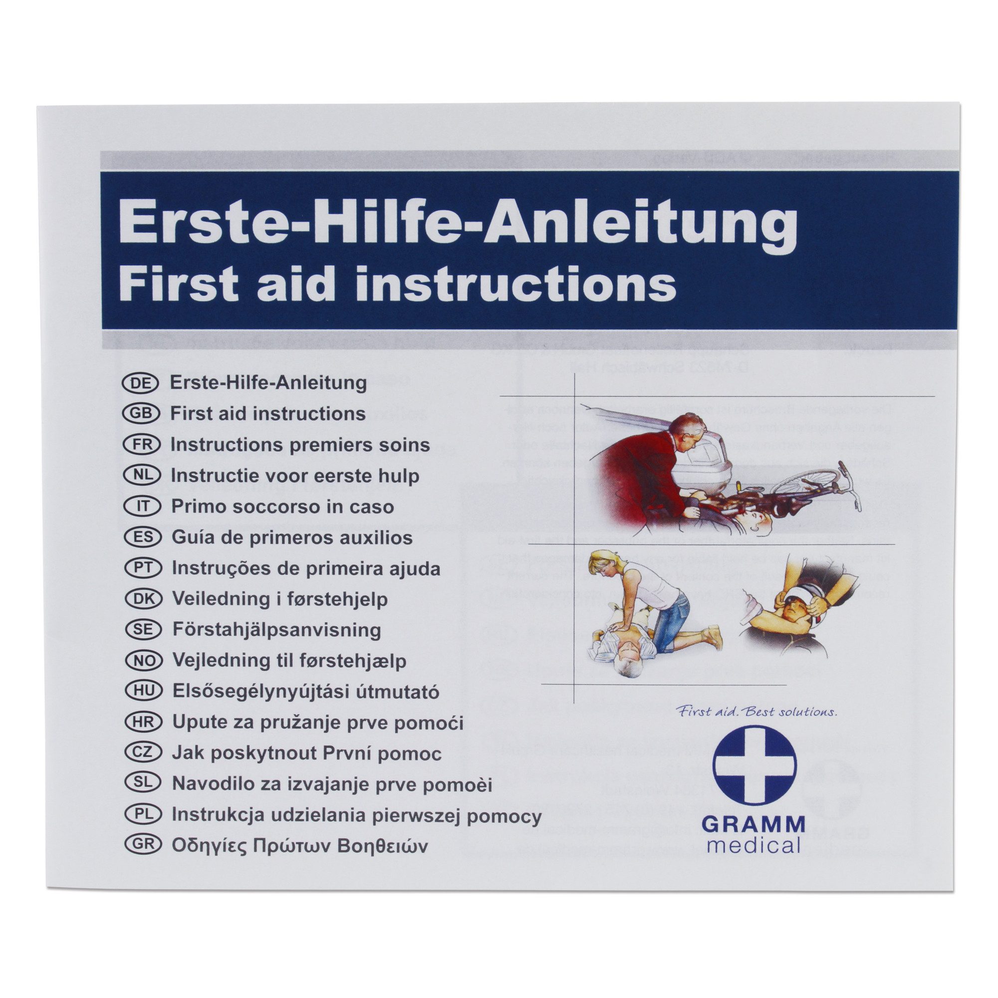 GRAMM medical Erste-Hilfe-Set GRAMM medical Anleitung zur Ersten Hilfe