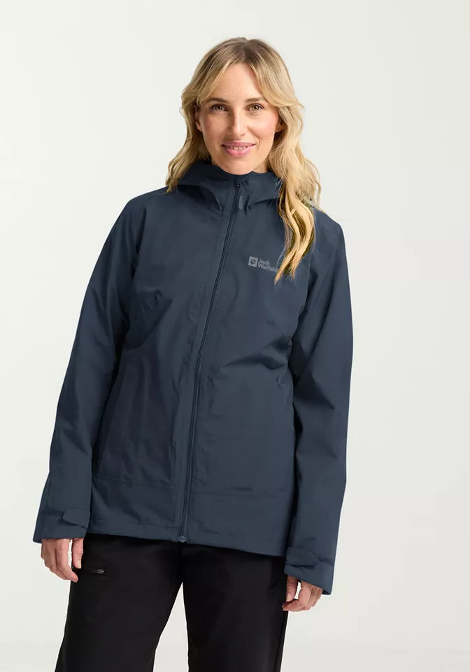 Jack Wolfskin 3-in-1-Funktionsjacke MOONRISE 3IN1 JKT W mit herausnehmbarer Fleecejacke, atmungsaktiv, schnell trocknend