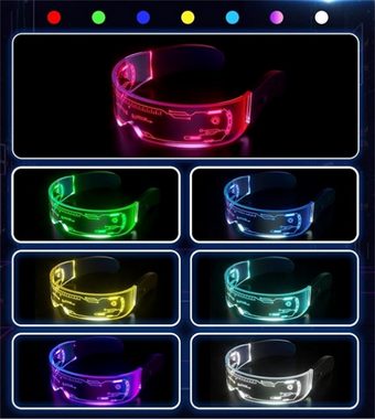 Bifurcation Brillengestell LED-Brille – Party-Lichtbrille, leuchtende Visierbrille