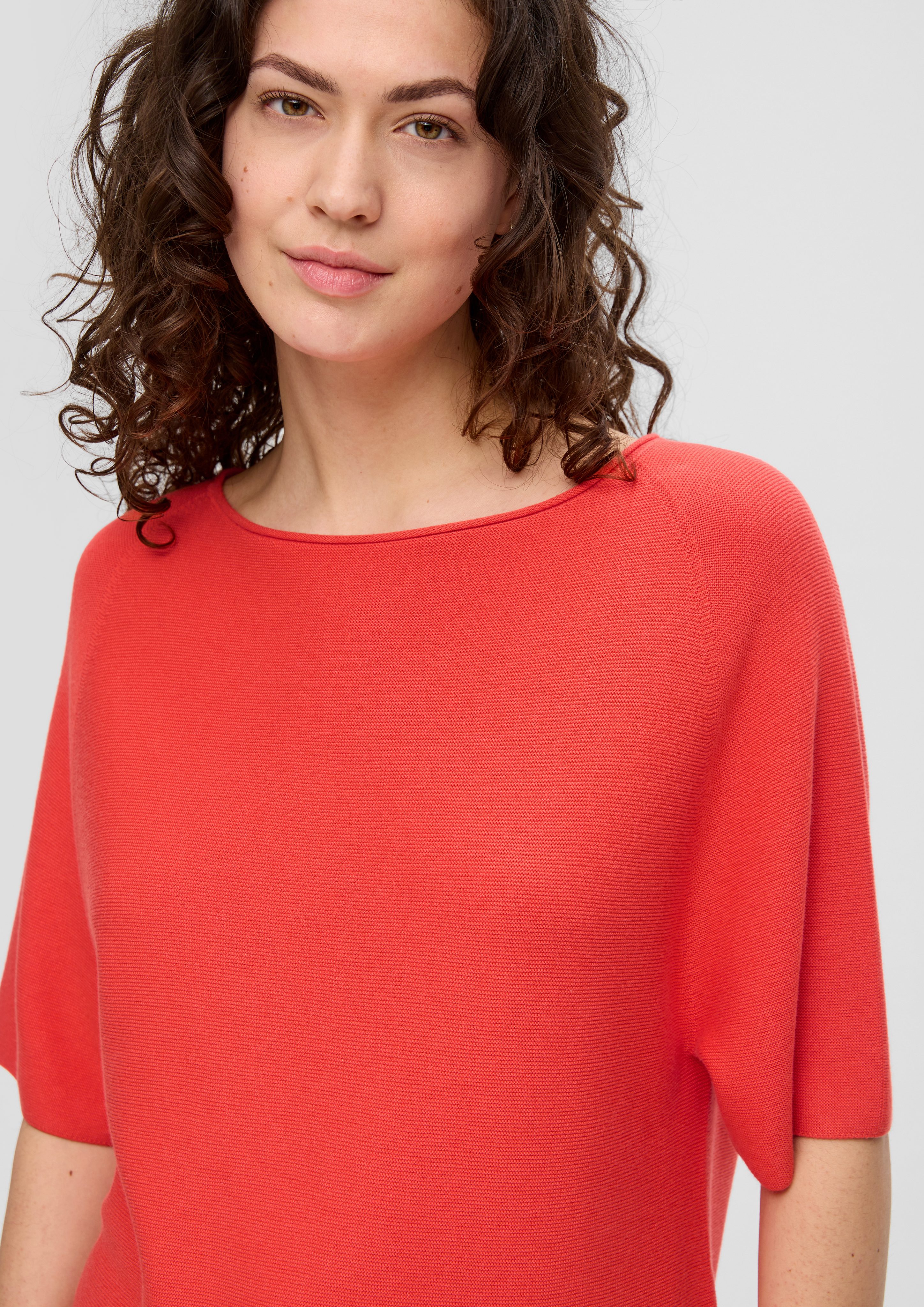 s.Oliver Strickpullover Shirt mit U-Boot-Ausschnitt günstig online kaufen