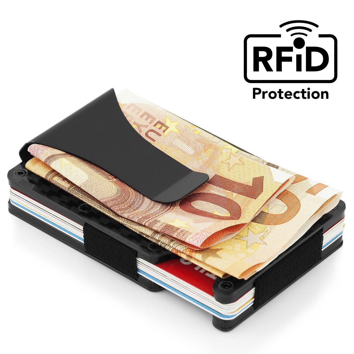 MidGard Kartenetui Kreditkartenetui mit Geldklammer Kartenhalter Kreditkart günstig online kaufen