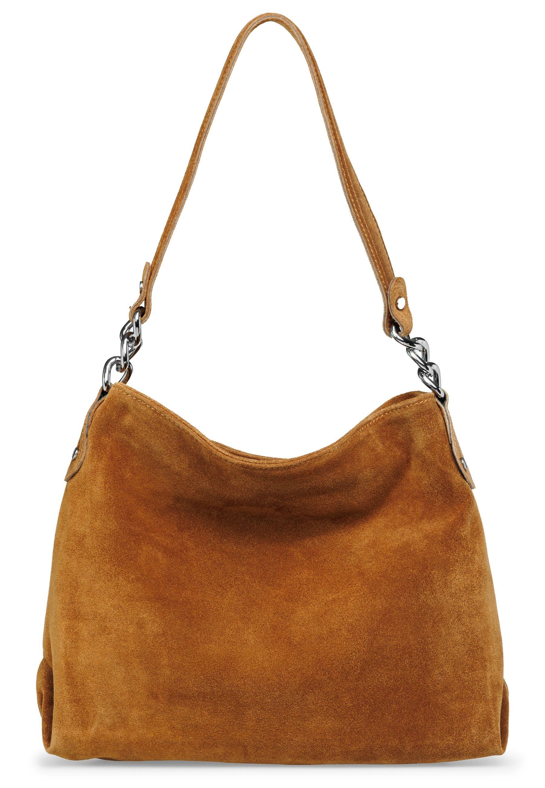Schultertasche Damen Veloursleder Handtasche Klassisch - PREMIUM LINE - Modell No.864