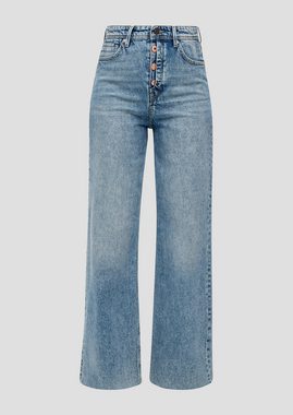 s.Oliver 5-Pocket-Jeans Jeans Suri / High Rise / Wide Leg Logo, Waschung