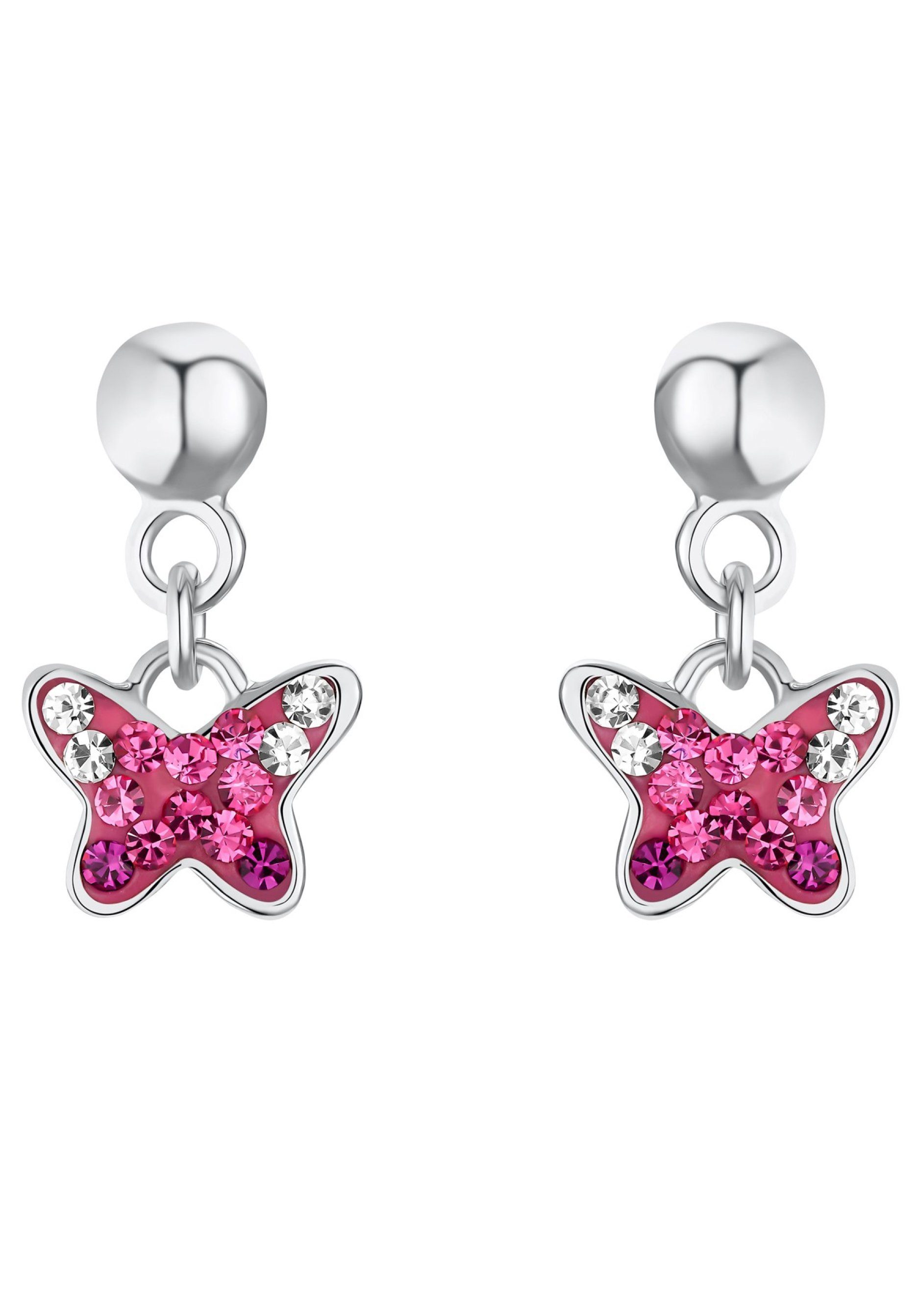 Prinzessin Lillifee Paar Ohrhänger Schmetterling, 2033997, mit Preciosa  Crystal, Perfektes Geschenk z.B. zu Weihnachten, zum Geburtstag oder zur  Einschulung