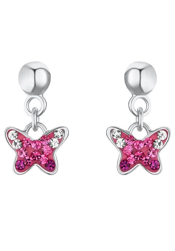 Prinzessin Lillifee Paar Ohrhänger Schmetterling, 2033997, mit Preciosa  Crystal, Perfektes Geschenk z.B. zu Weihnachten, zum Geburtstag oder zur  Einschulung