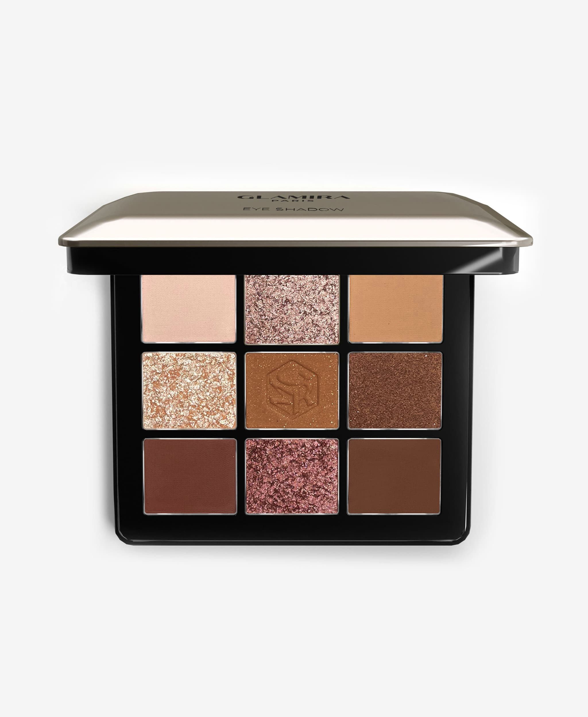 GLAMIRA Lidschatten Infinity Lidschatten Ohrenpalette - Eclat Dore, 9-tlg., 9er-Palette, Multidimensionale Formel mit ColorLock