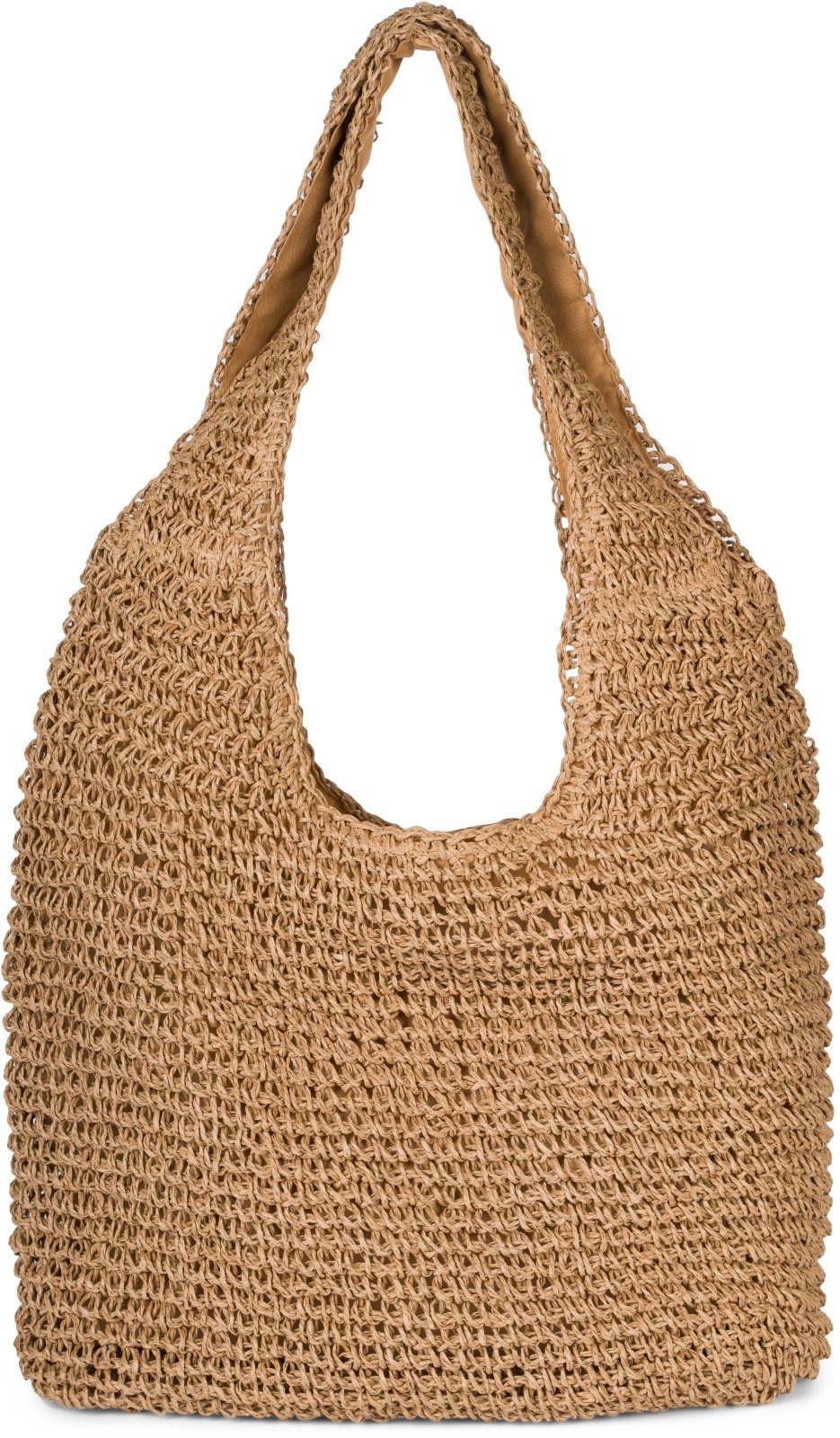 styleBREAKER Beuteltasche Papierstroh Beuteltasche (1-tlg)