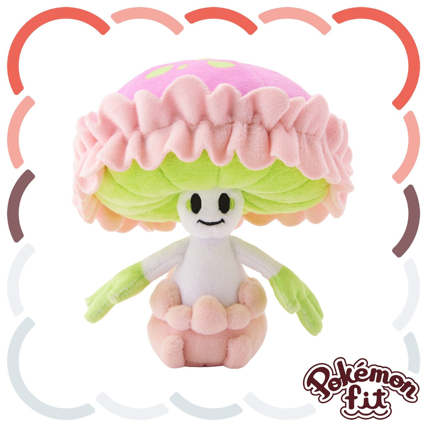 Pokémon Center Plüschfigur Pokemon Lamellux Kuscheltier - 15 cm Plüschtier Shiinotic